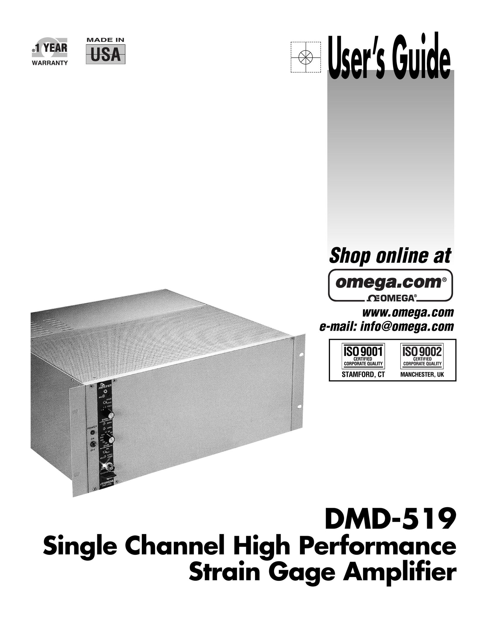 Omega DMD-519 Car Amplifier User Manual