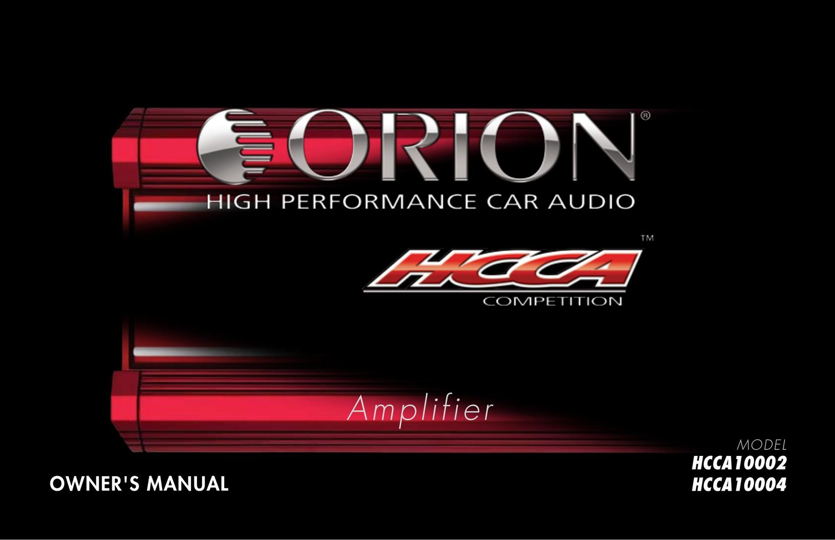Orion Car Audio HCCA10002 Car Amplifier User Manual