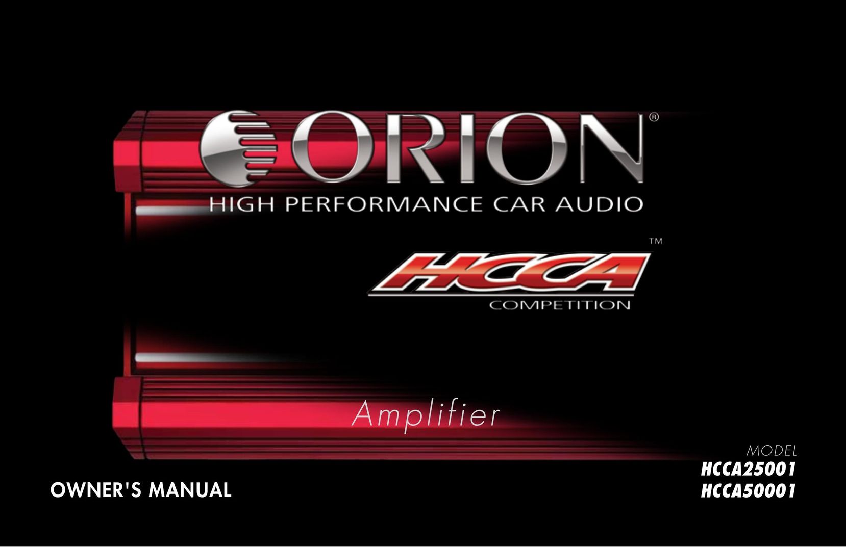 Orion Car Audio HCCA25001 Car Amplifier User Manual