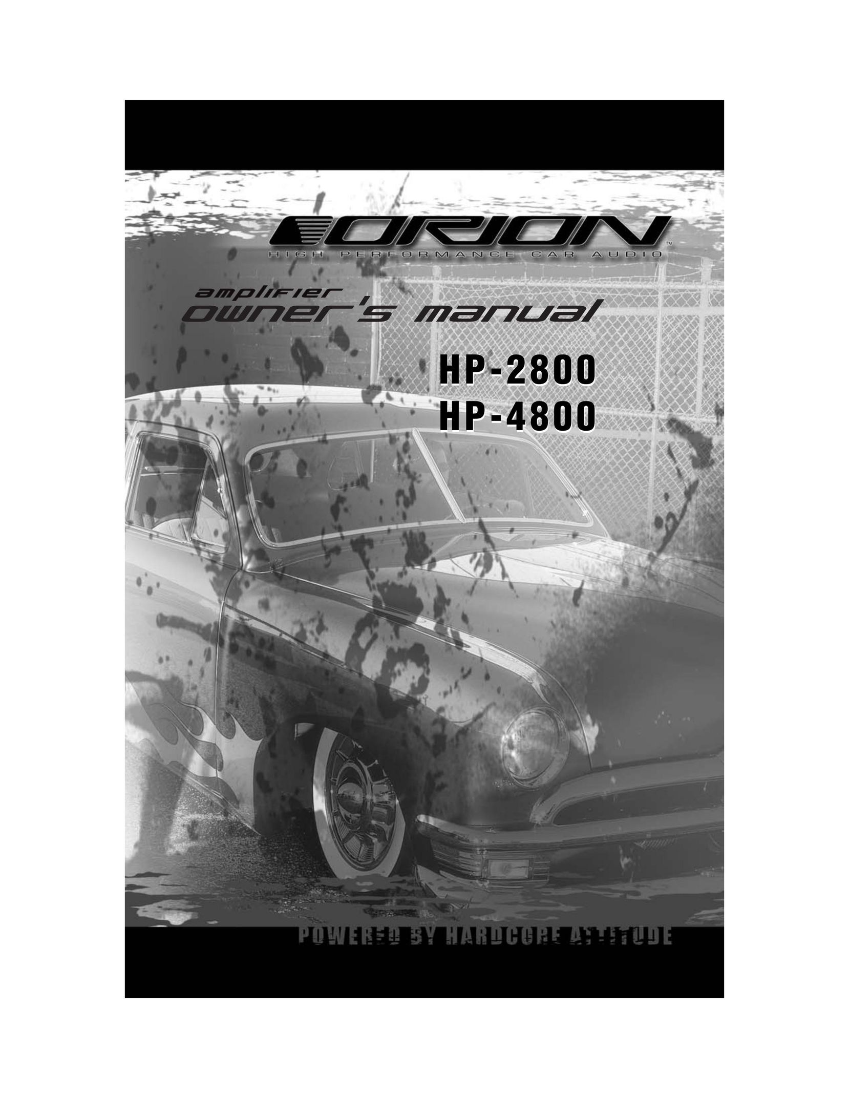 Orion Car Audio HP-2800 Car Amplifier User Manual