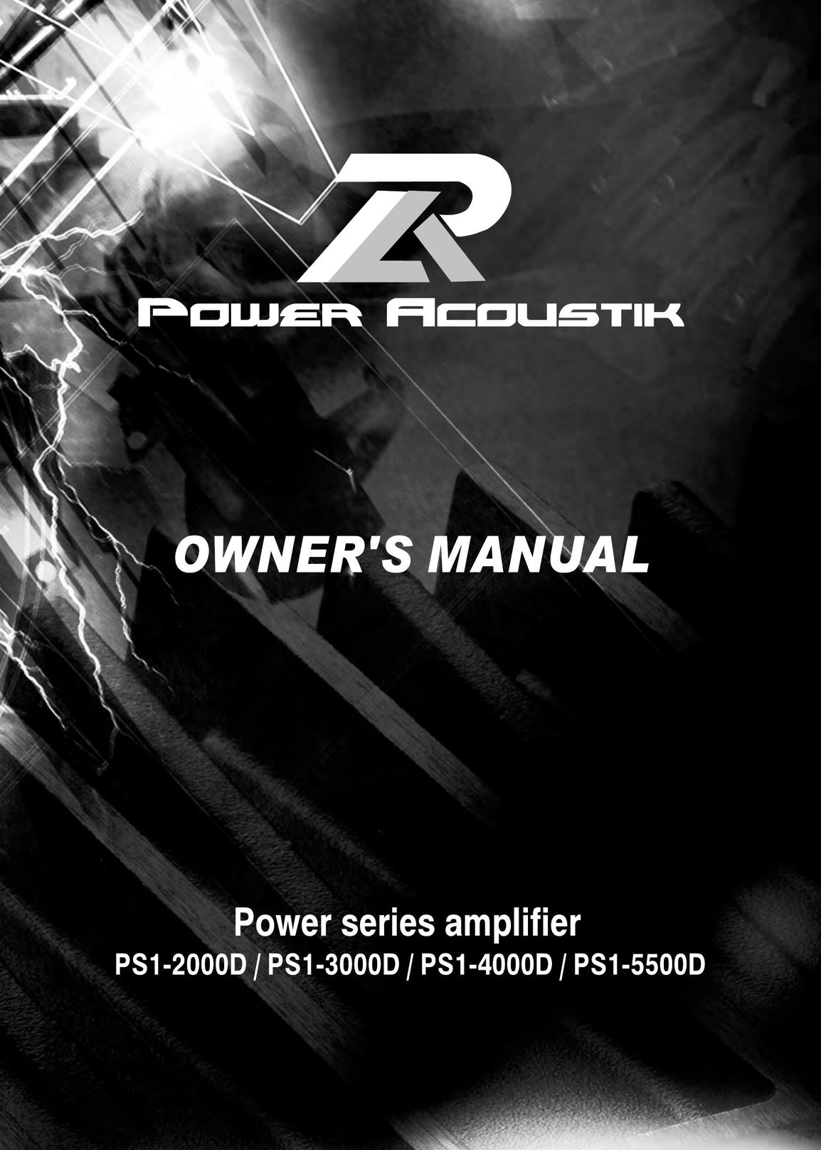 Power Acoustik PS1-5500D Car Amplifier User Manual