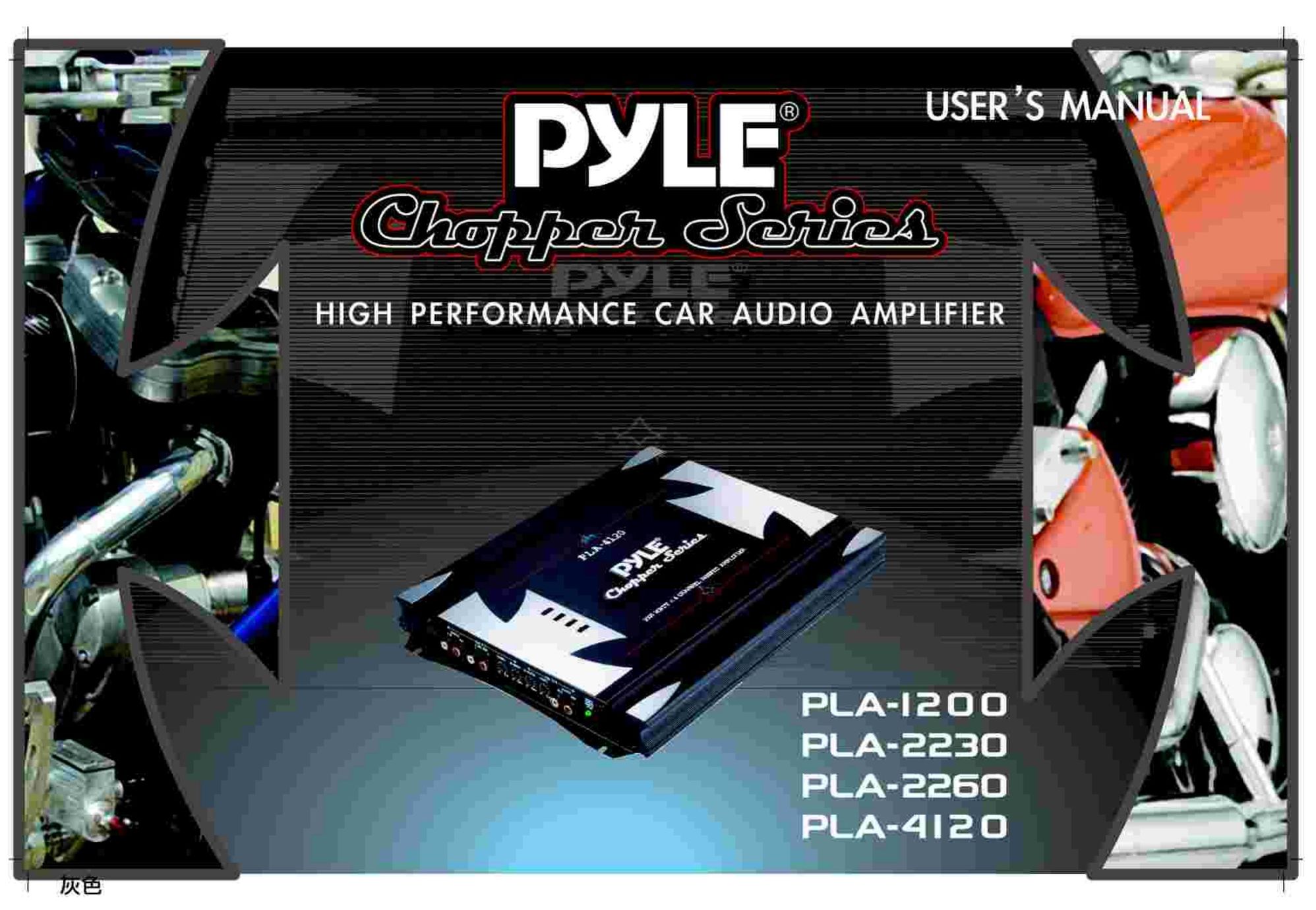 PYLE Audio PLA-2260 Car Amplifier User Manual