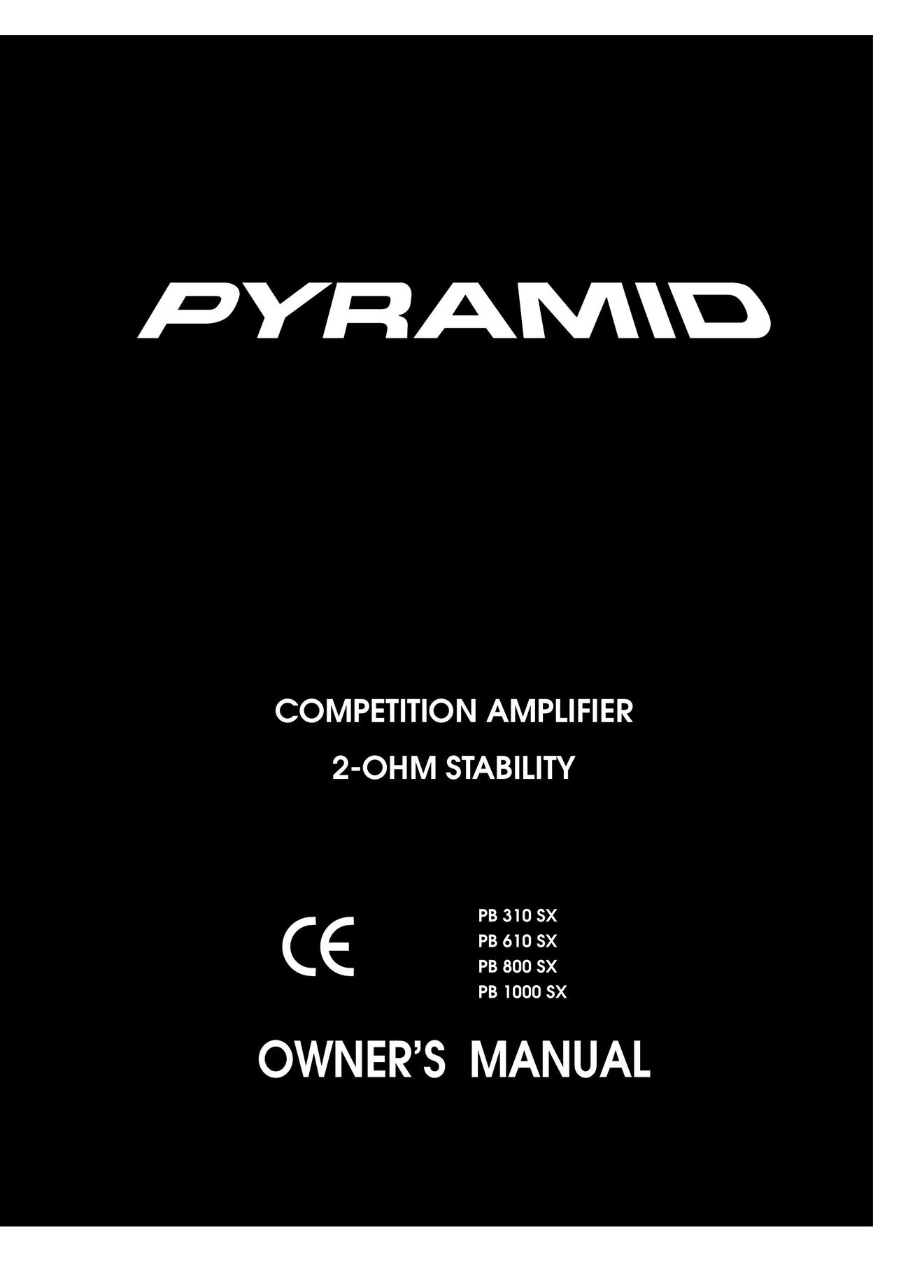 Pyramid Car Audio PB1000 Car Amplifier User Manual