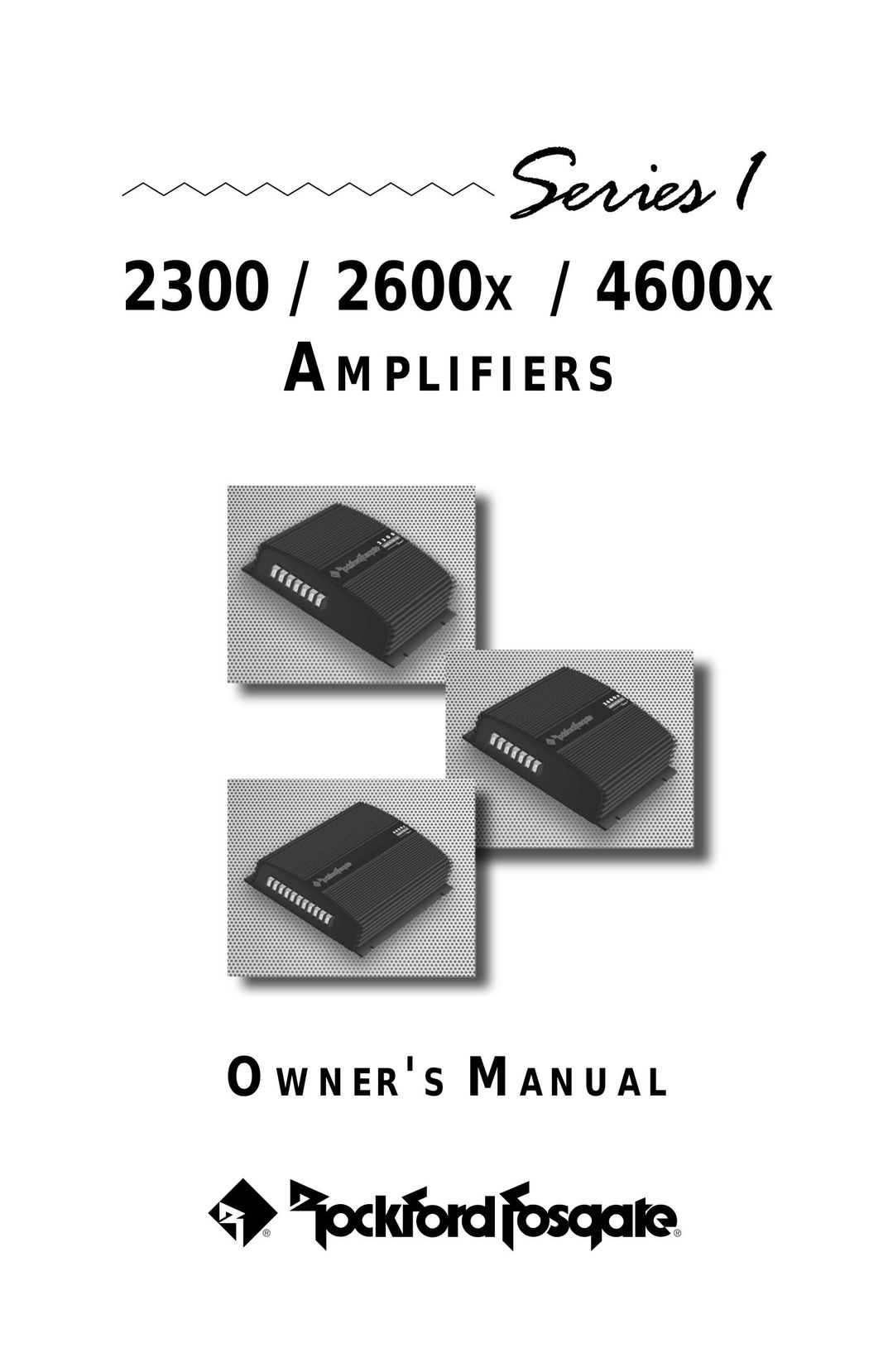 Rockford Fosgate 2300 Car Amplifier User Manual