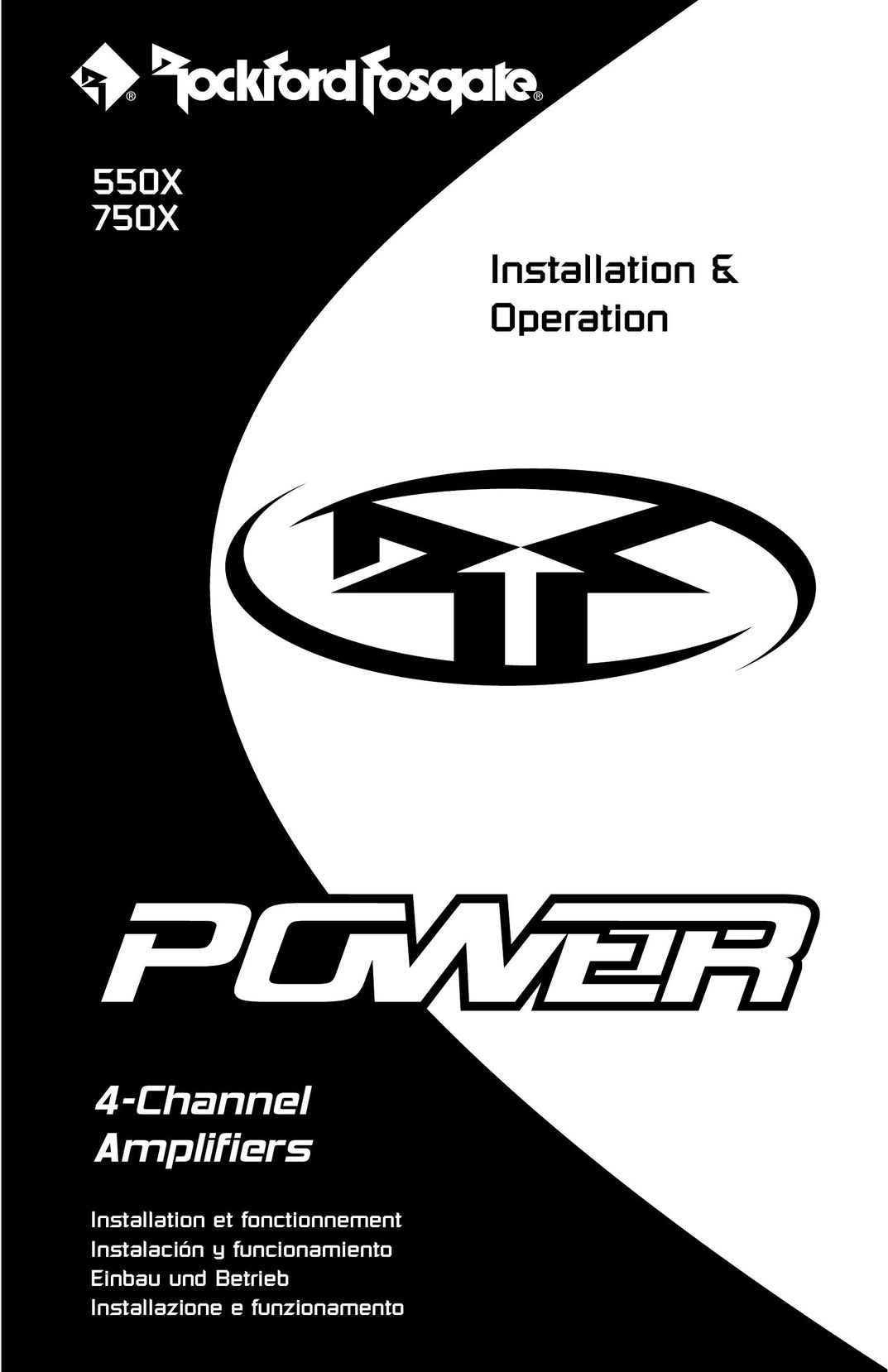 Rockford Fosgate 550X Car Amplifier User Manual