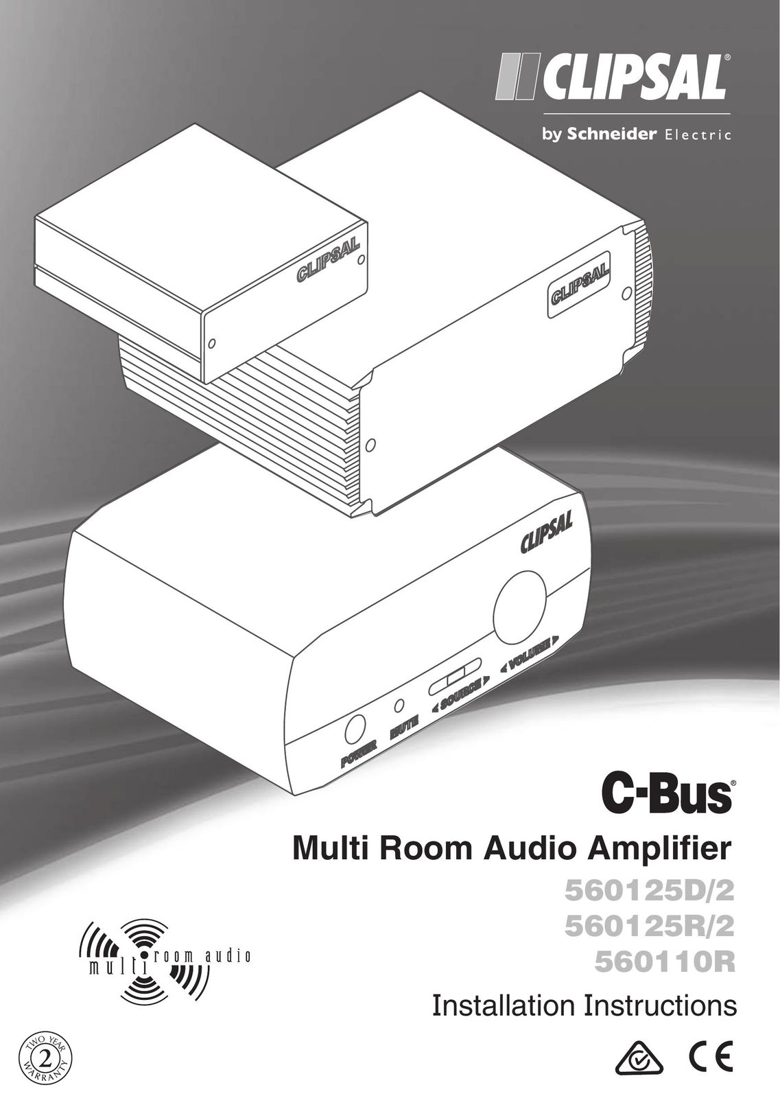 Schneider Electric 560125D/2 Car Amplifier User Manual