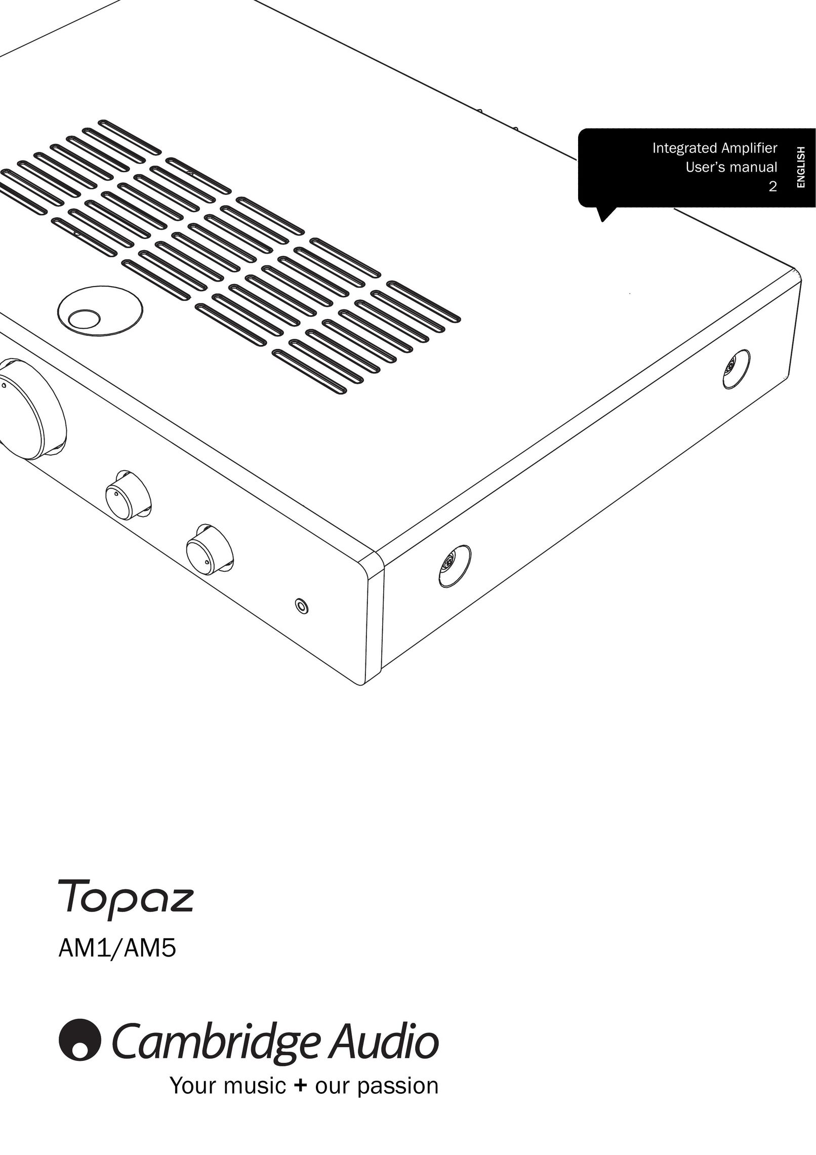 Topaz Systems AM1 Car Amplifier User Manual