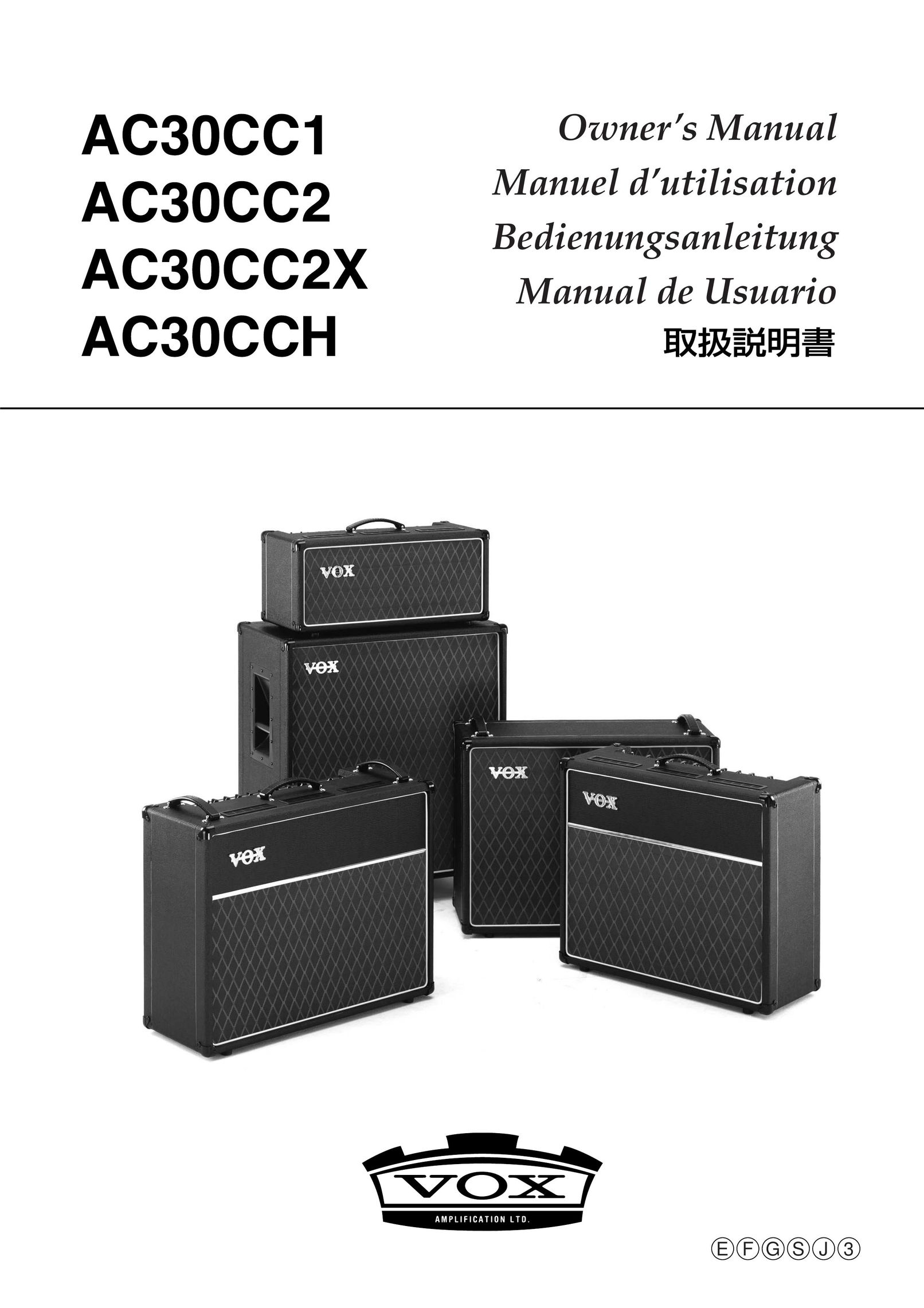 Vox AC30CC1 Car Amplifier User Manual