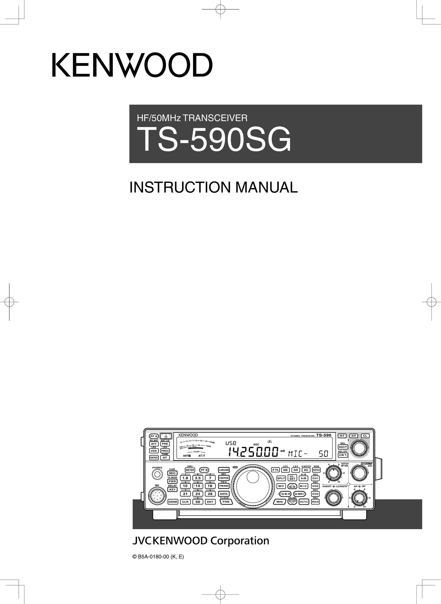 Kenwood TS590SG Car Satellite Radio System User Manual