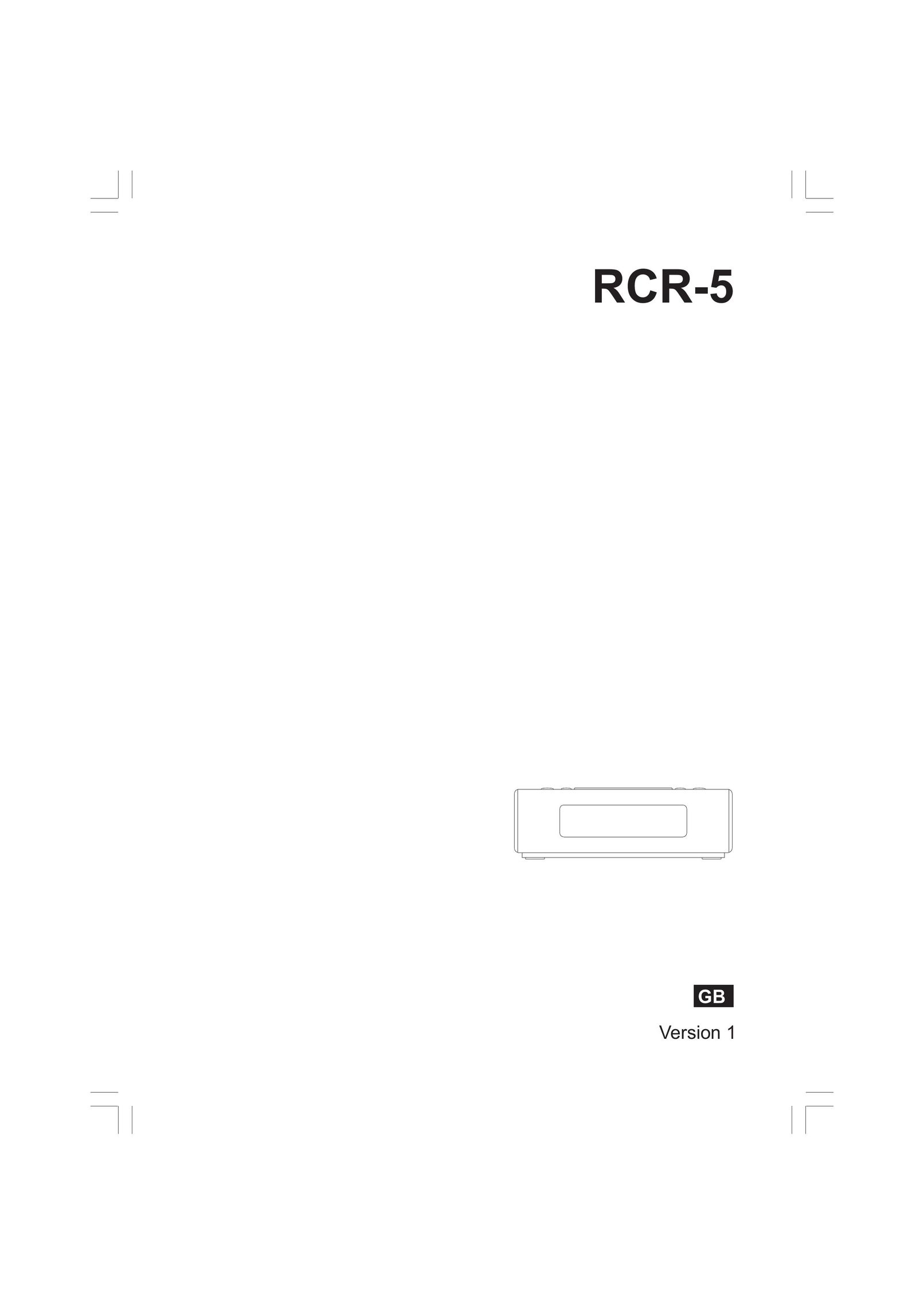 Sangean Electronics RCR-5 Car Satellite Radio System User Manual