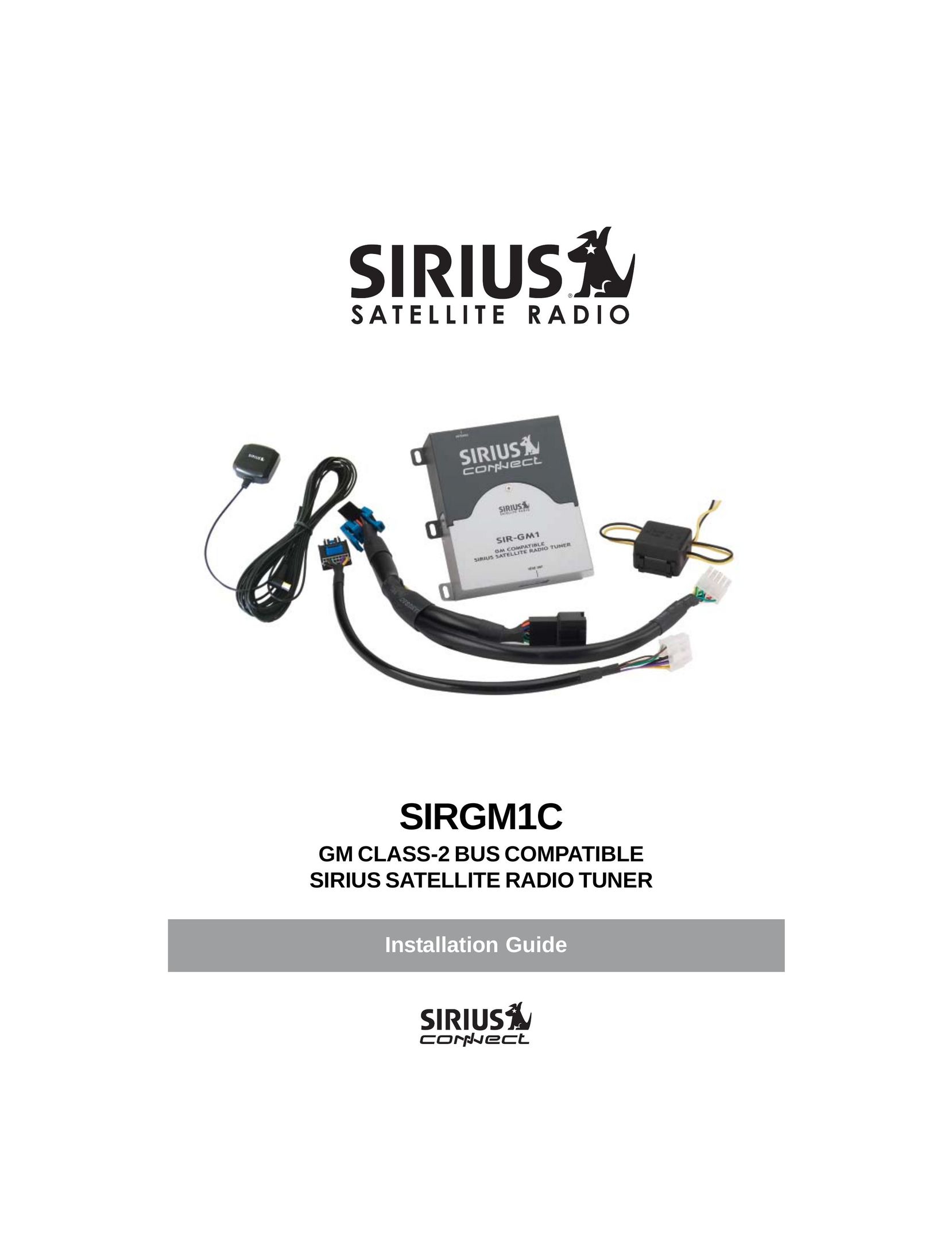 Sirius Satellite Radio 3SIR-GM1 Car Satellite Radio System User Manual