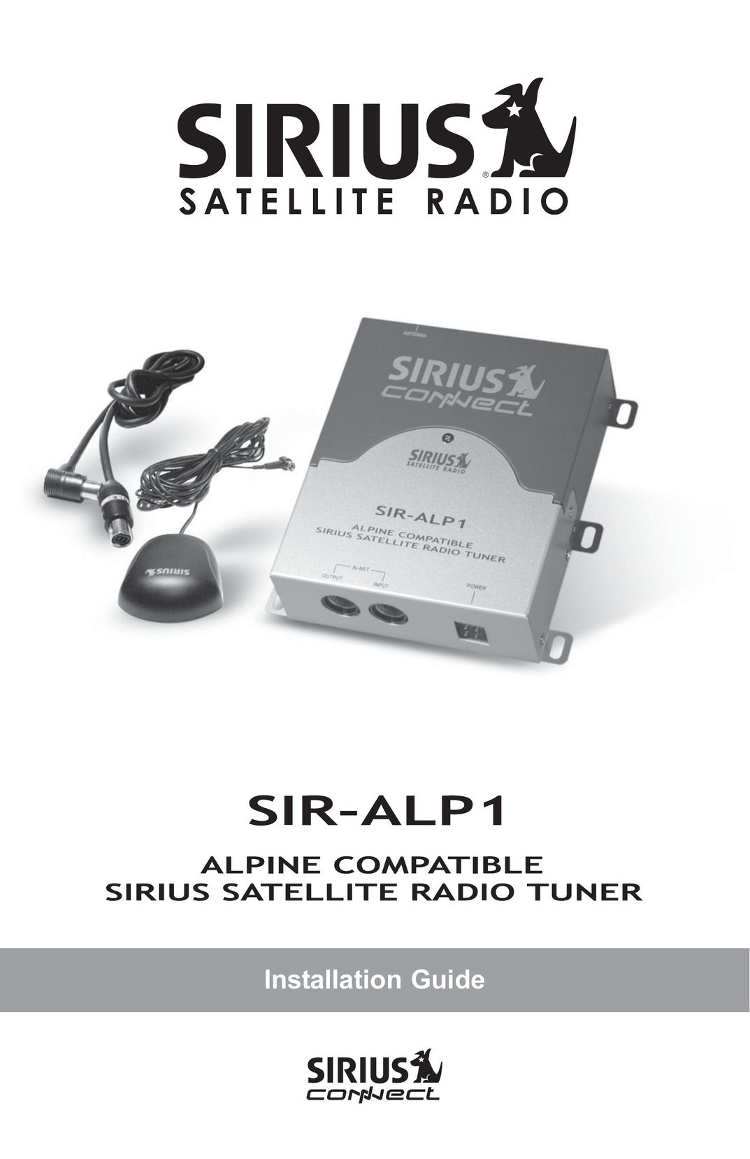 Sirius Satellite Radio SIR-ALP1 Car Satellite Radio System User Manual