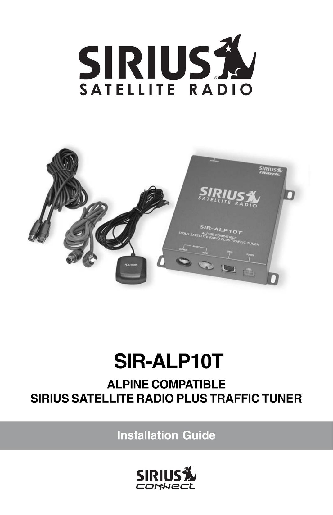 Sirius Satellite Radio SIR-ALP10T Car Satellite Radio System User Manual