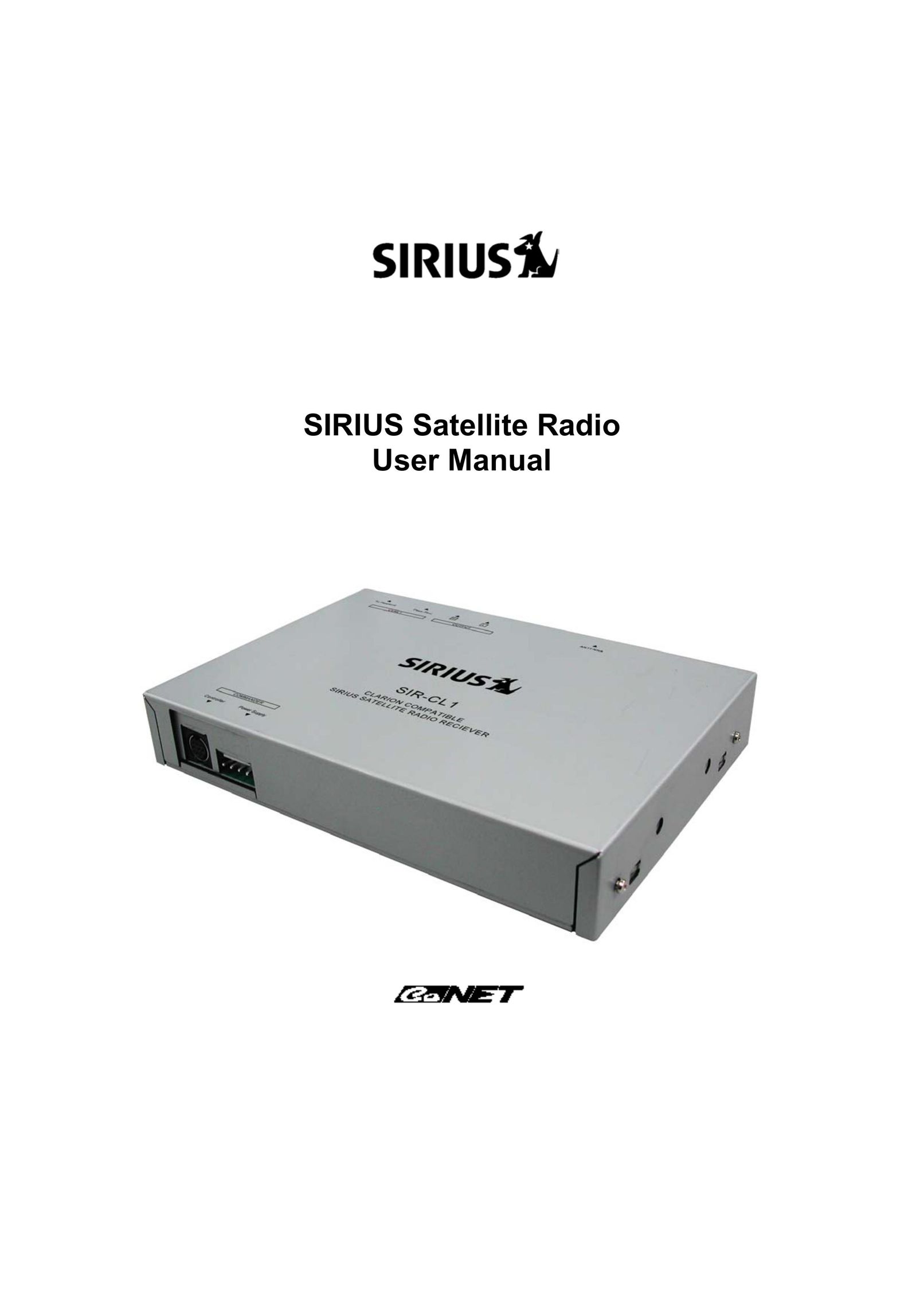 Sirius Satellite Radio SIR-CL1 Car Satellite Radio System User Manual