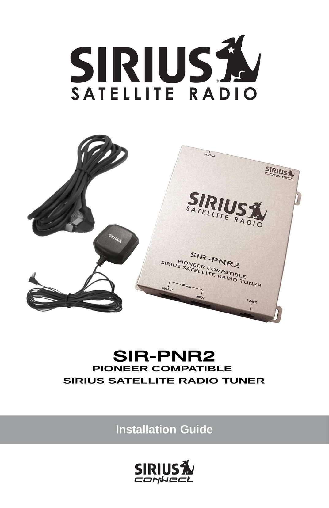 Sirius Satellite Radio SIR-PNR2 Car Satellite Radio System User Manual