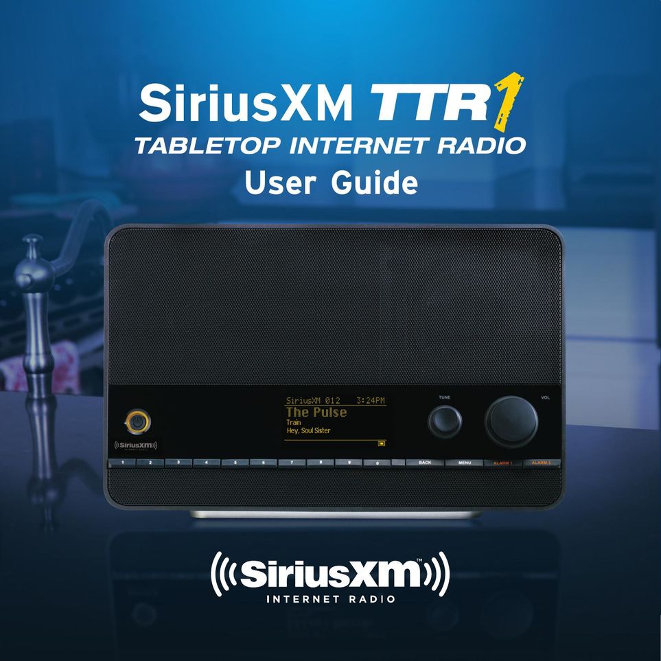 Sirius Satellite Radio TTR1 Car Satellite Radio System User Manual