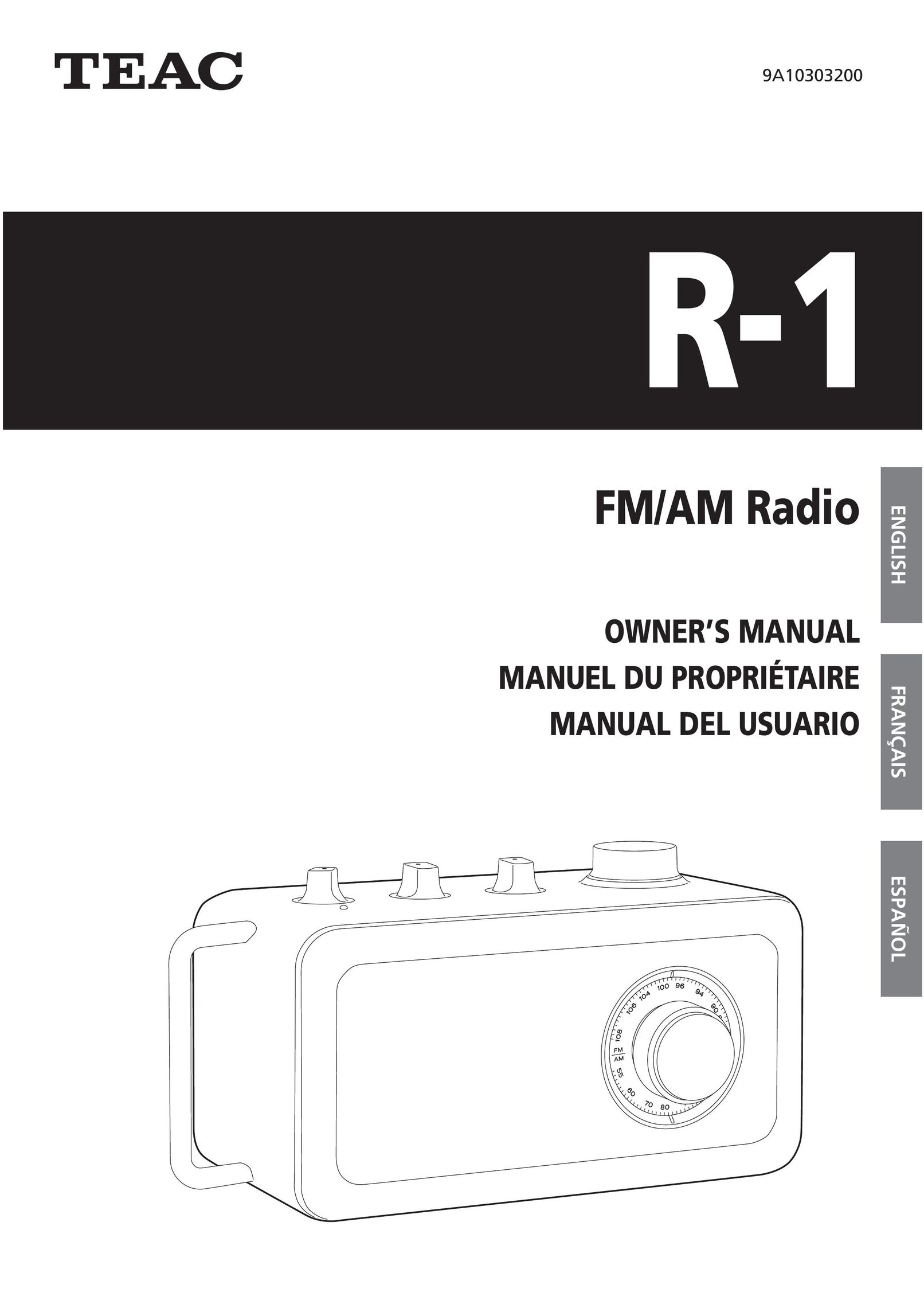 Teac R-1 Car Satellite Radio System User Manual