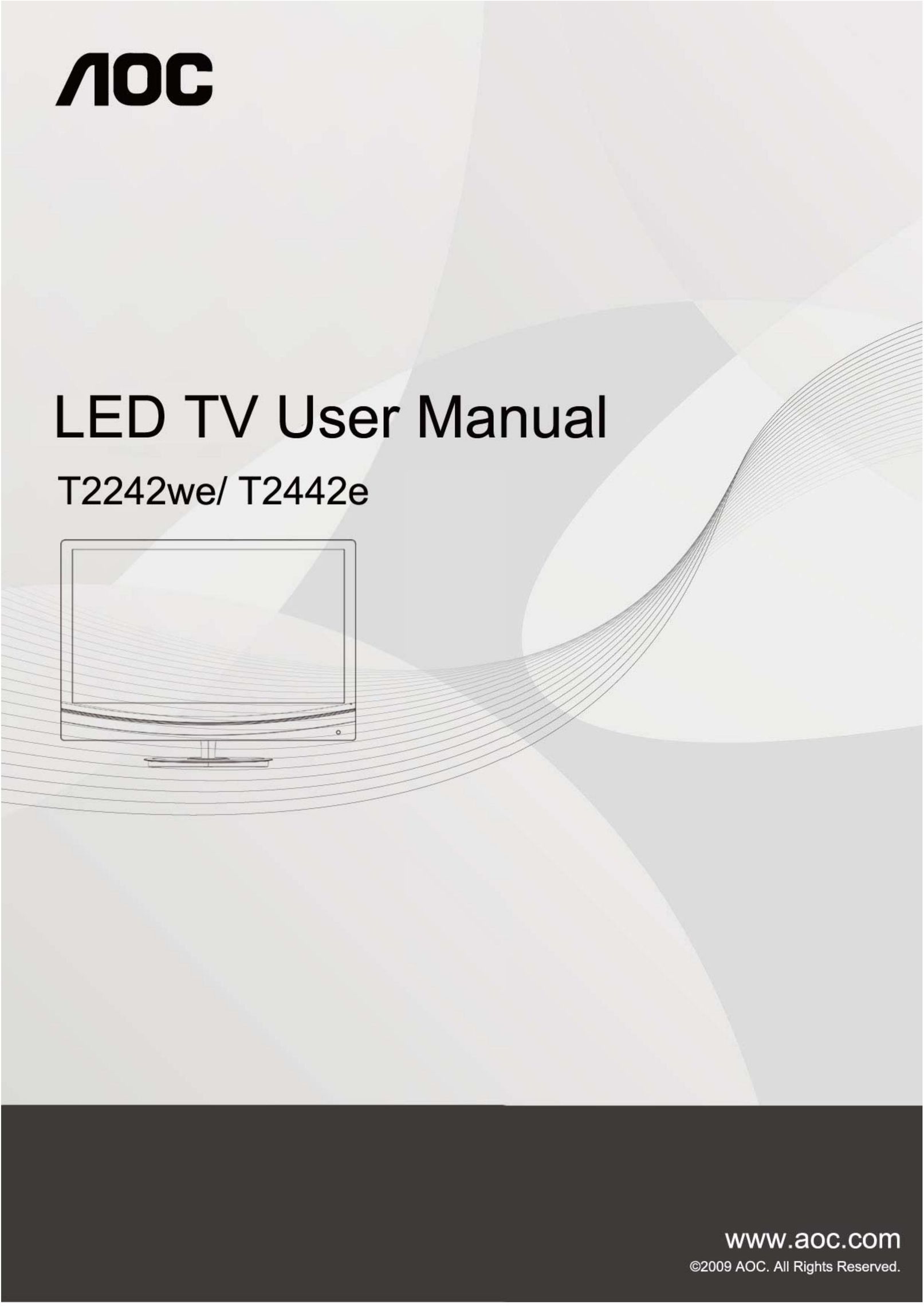 AOC T2242we Car Satellite TV System User Manual