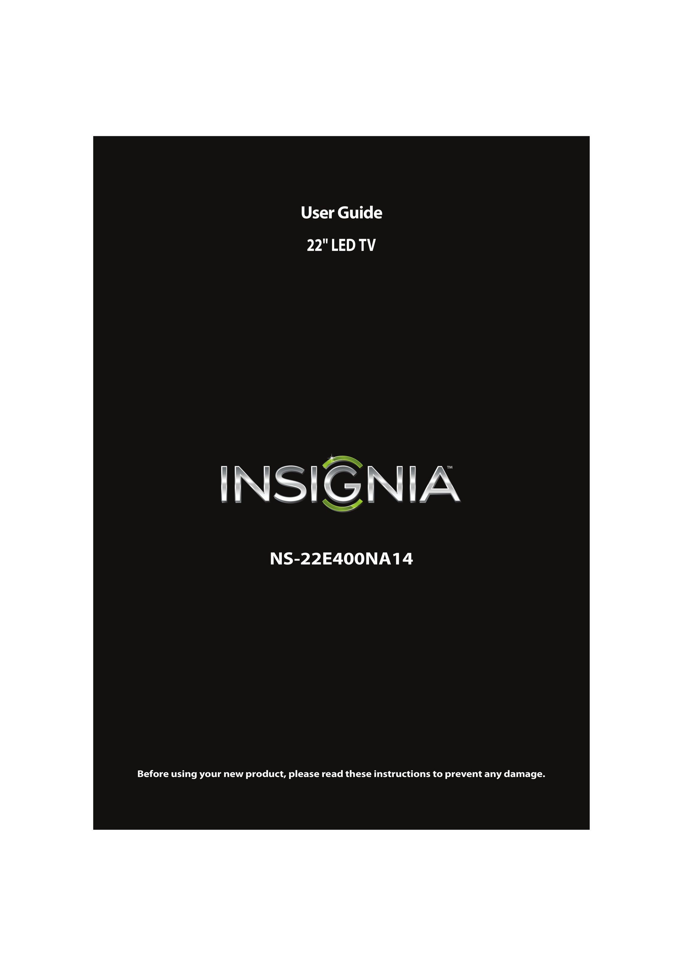 Insignia NS-22E400NA14 Car Satellite TV System User Manual