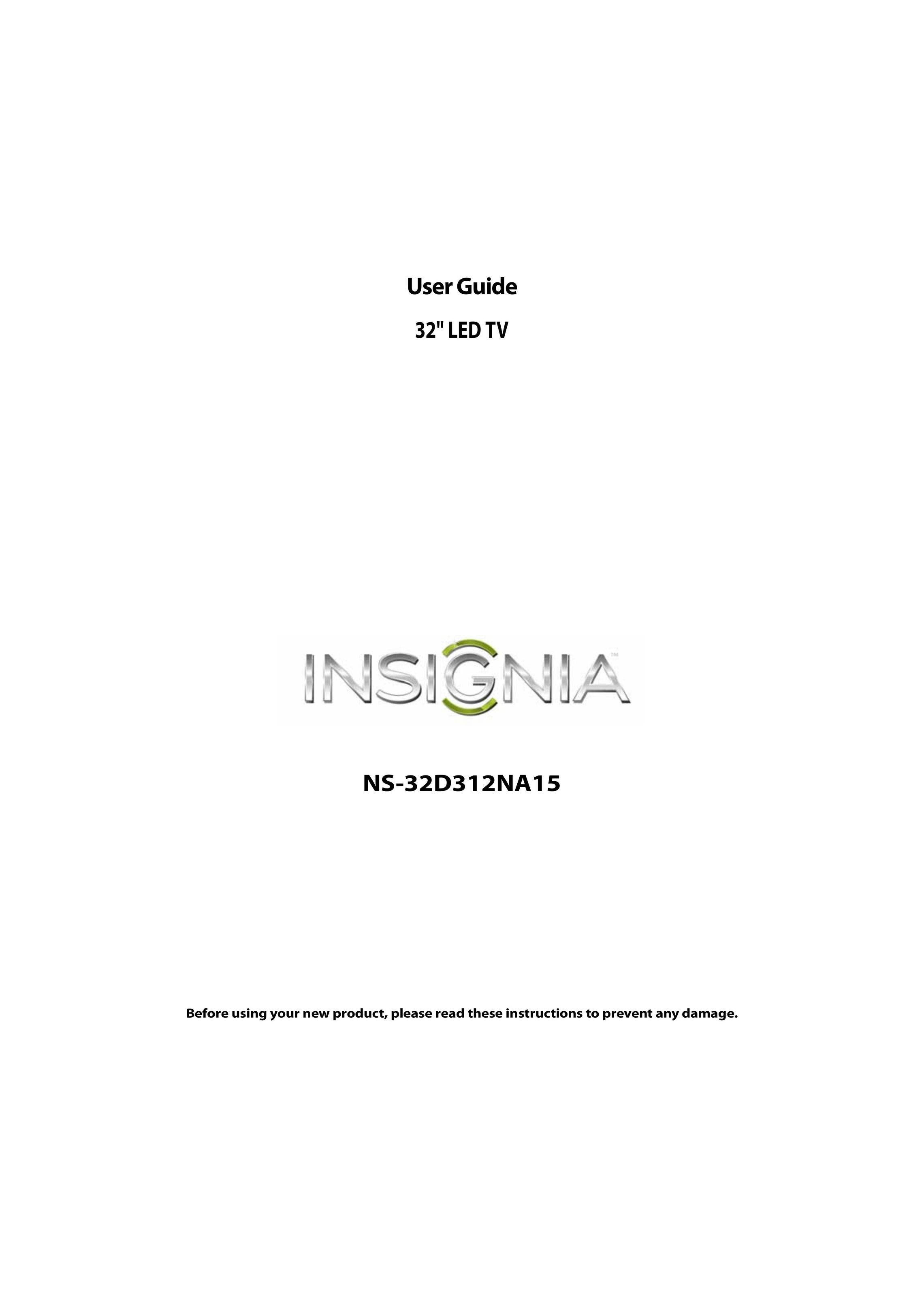 Insignia NS-32D312NA15 Car Satellite TV System User Manual