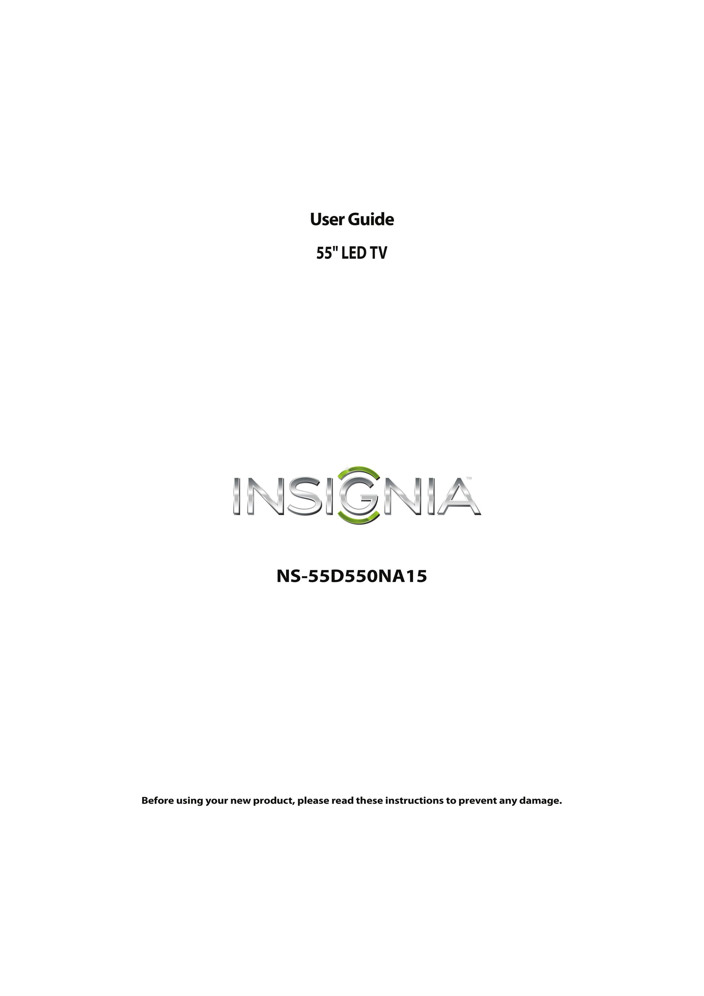 Insignia NS-55D550NA15 Car Satellite TV System User Manual