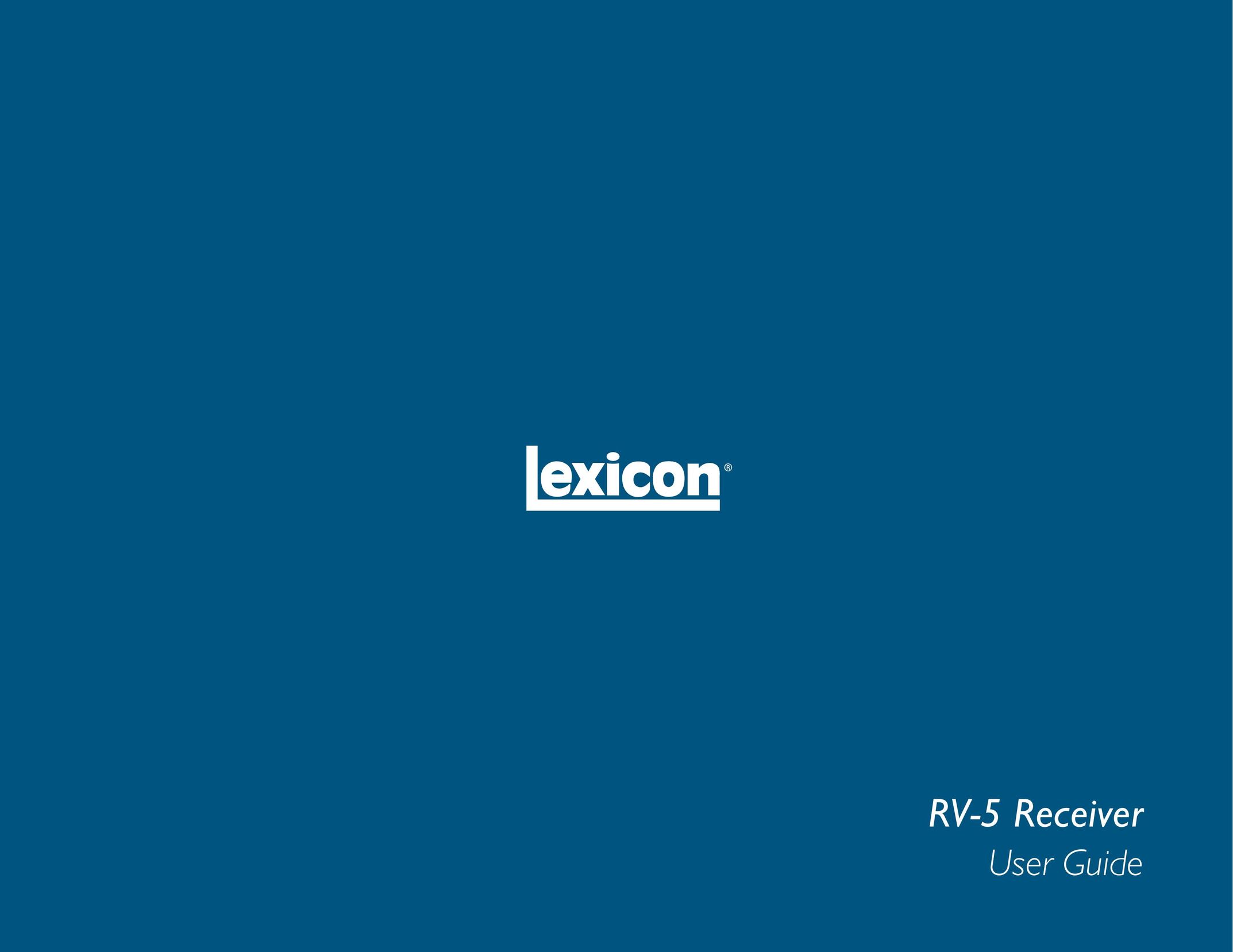 Lexicon RV Receiver Car Satellite TV System User Manual