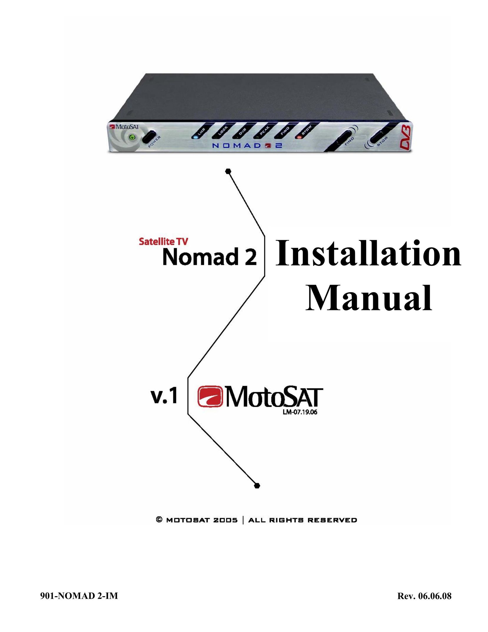 MotoSAT 901NOMAD 2IM Car Satellite TV System User Manual