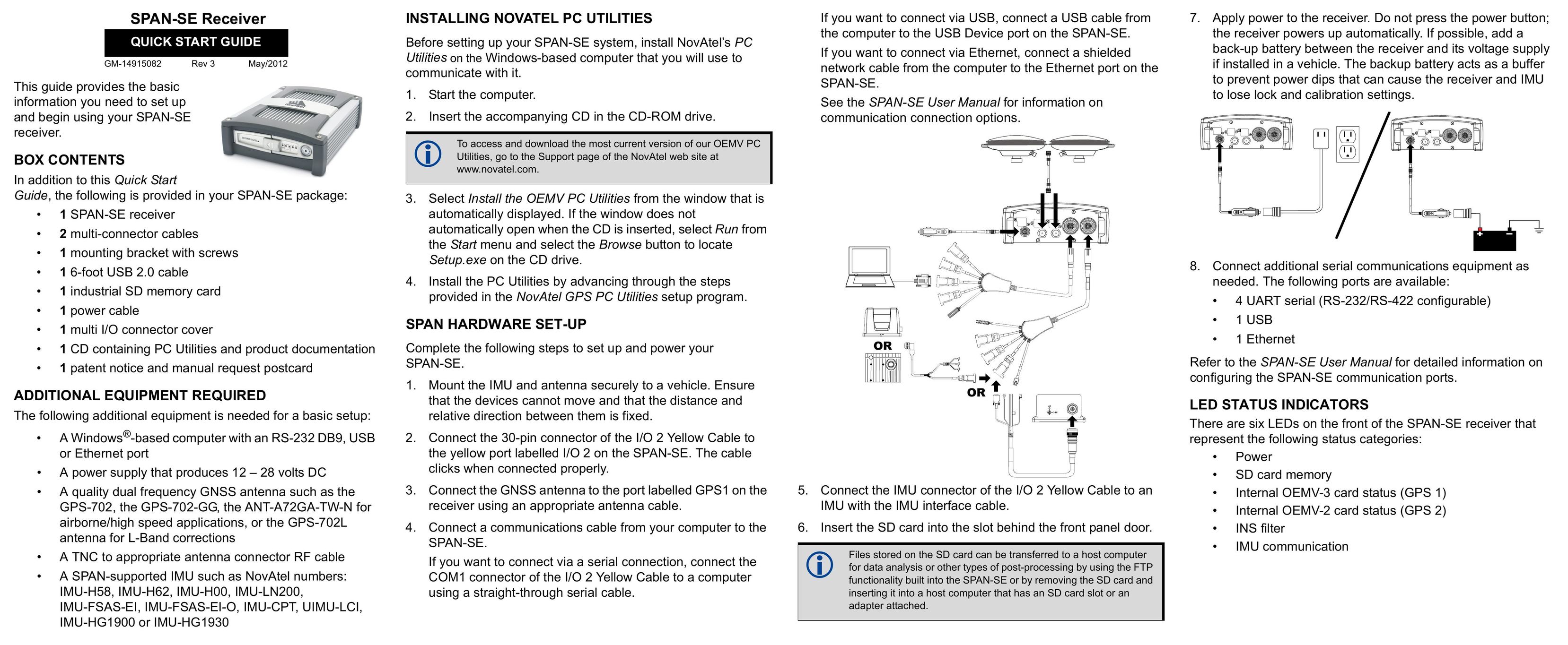 Novatel GM-14915082 Car Satellite TV System User Manual