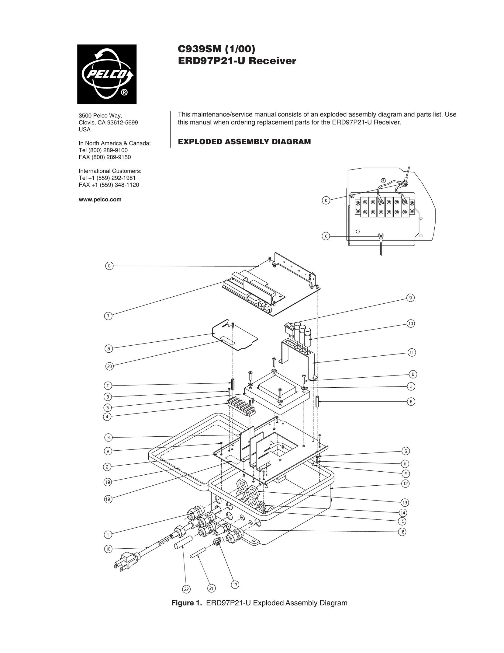 Pelco Brrdp Car Satellite TV System User Manual