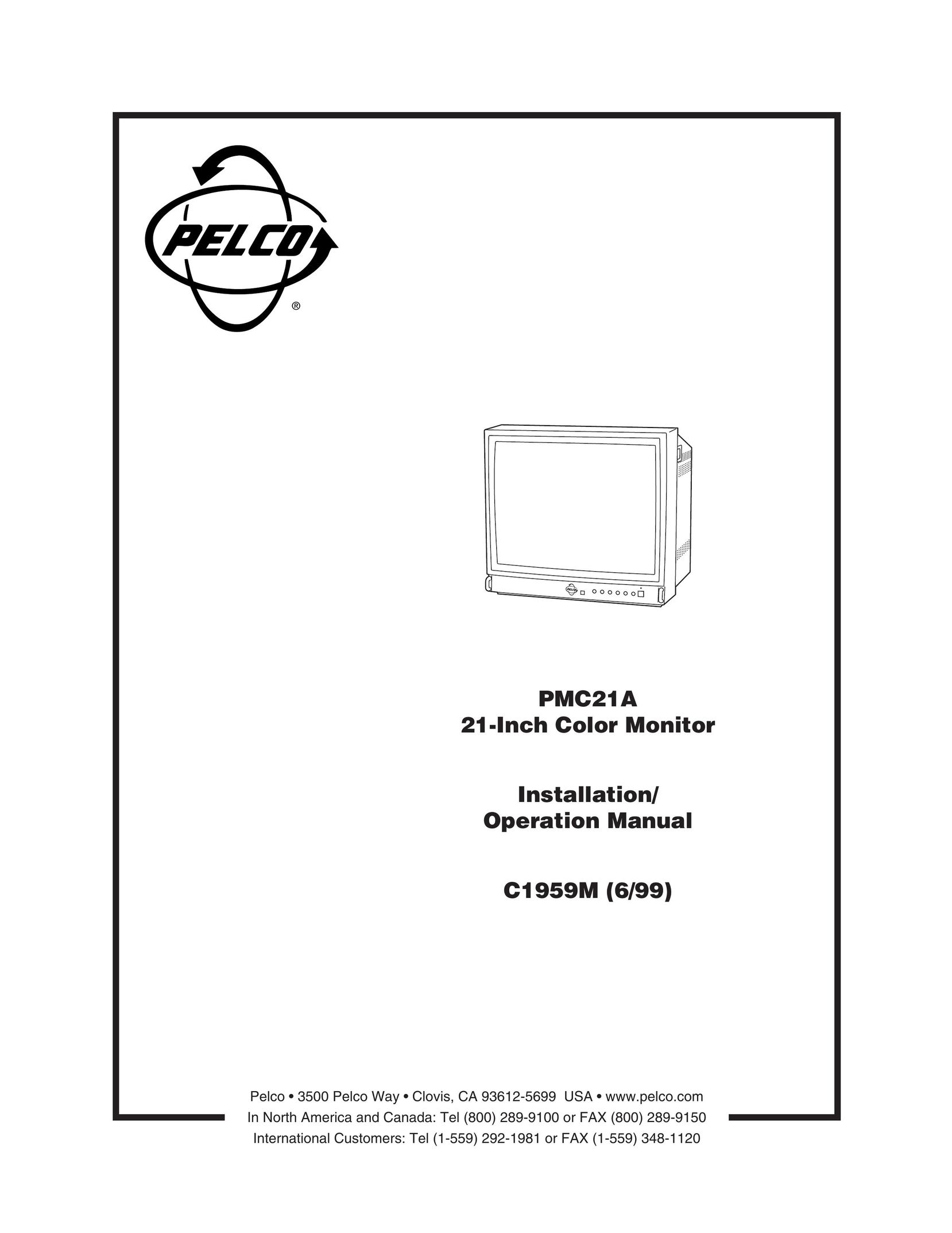 Pelco c1959(6/99) Car Satellite TV System User Manual