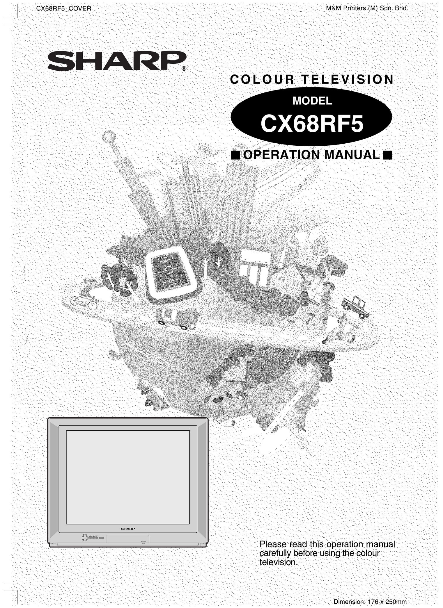 Sharp CX68RF5 Car Satellite TV System User Manual