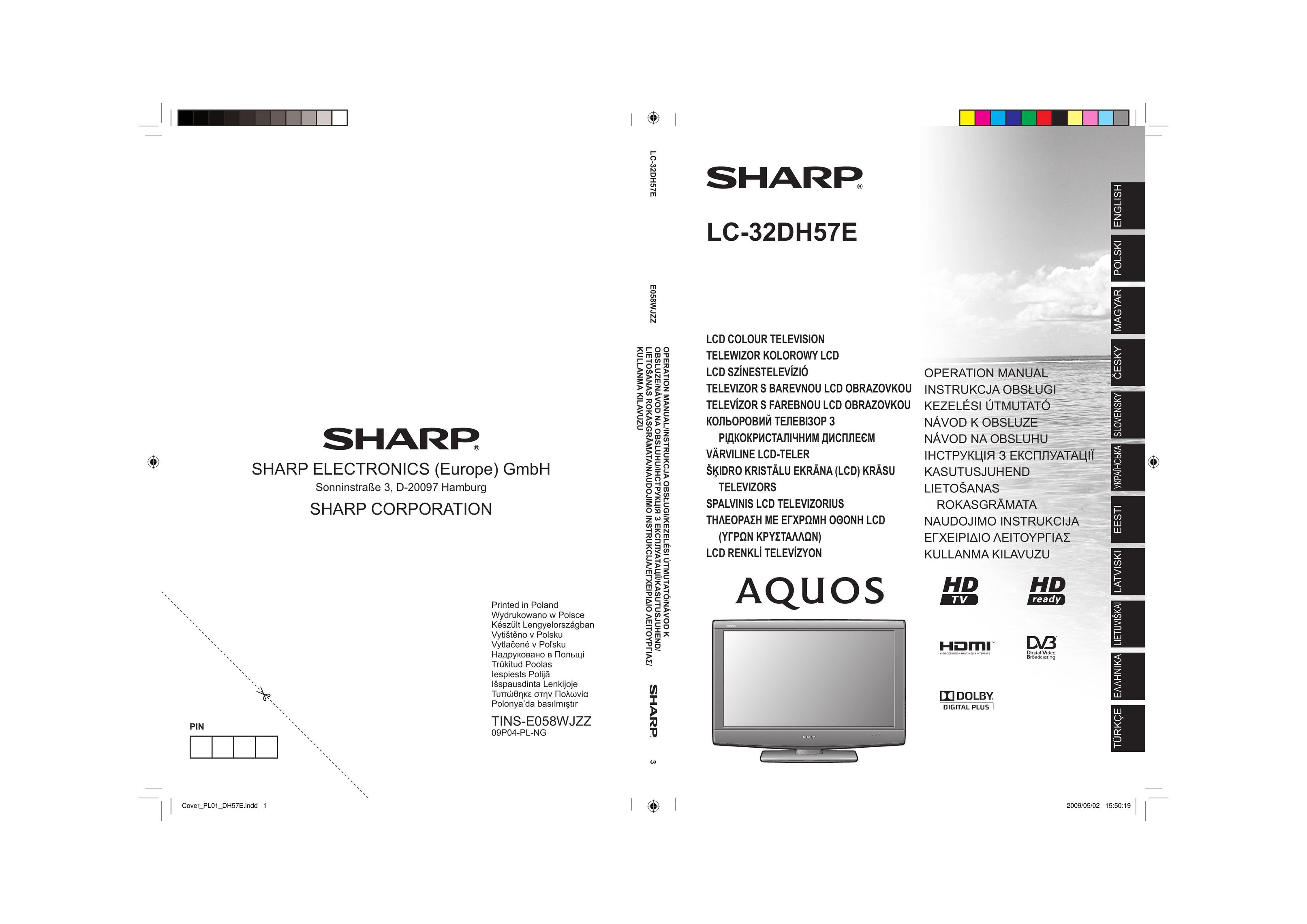 Sharp LC-32DH57E Car Satellite TV System User Manual