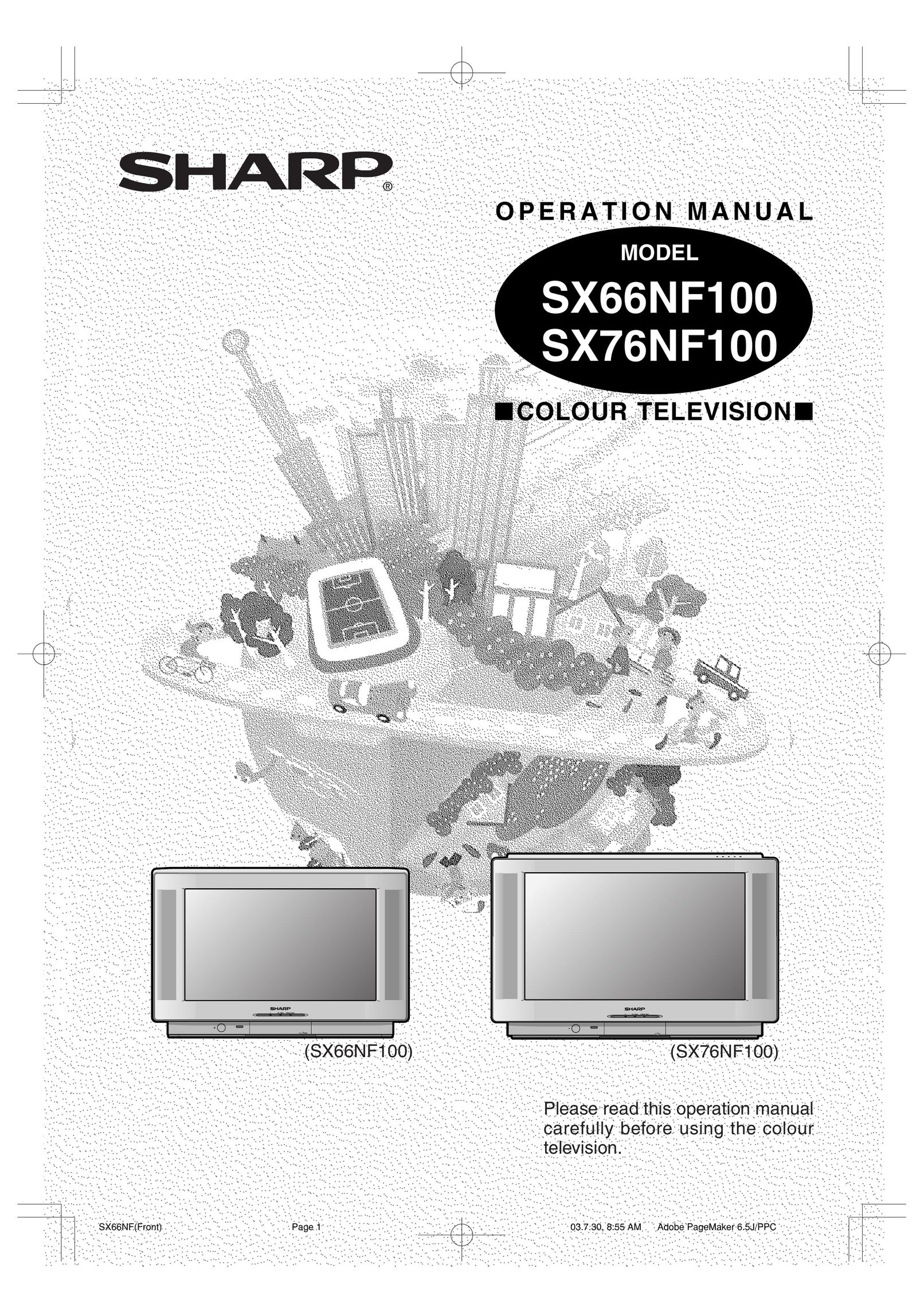 Sharp SX66NF100 Car Satellite TV System User Manual