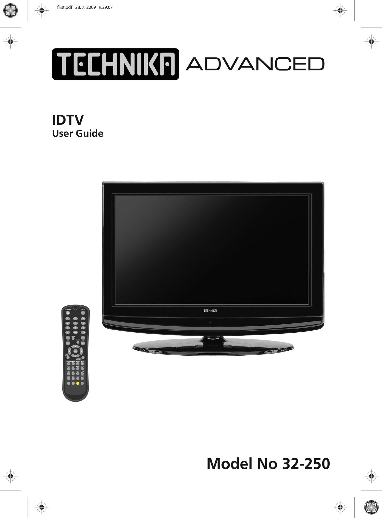 Technika 32-250 Car Satellite TV System User Manual