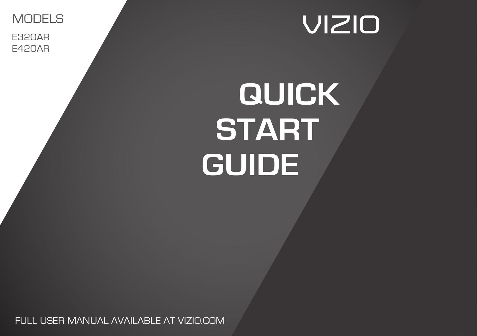 Vizio E420AR Car Satellite TV System User Manual
