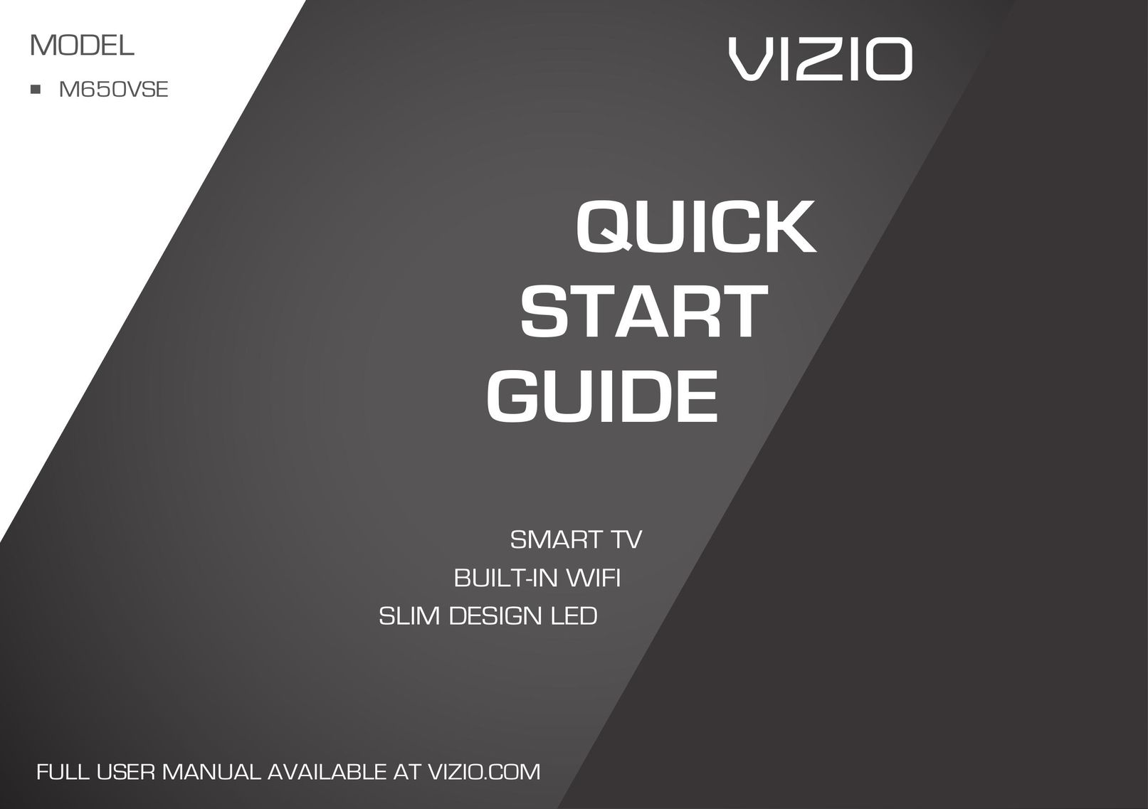 Vizio M650VSE Car Satellite TV System User Manual