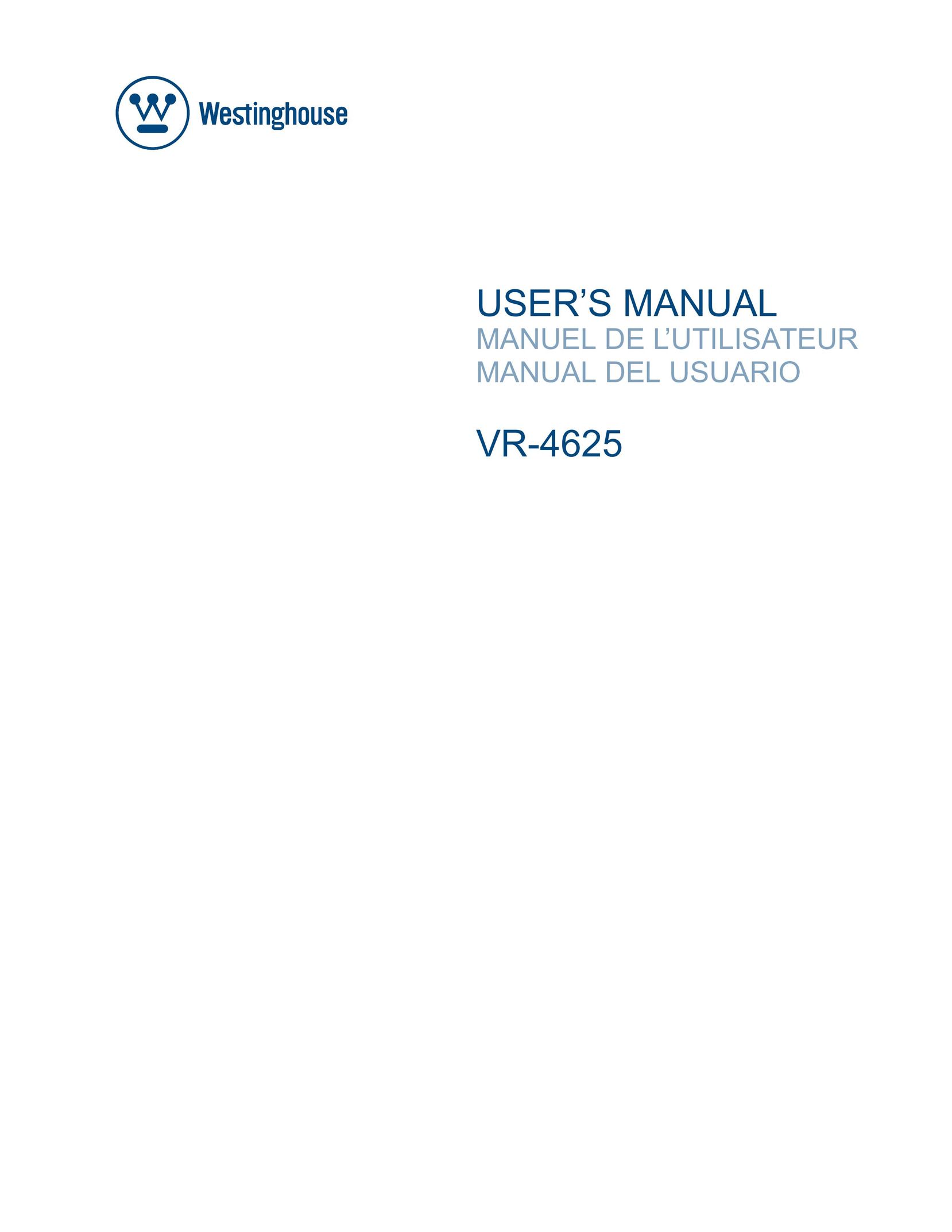 Westinghouse VR-4625 Car Satellite TV System User Manual
