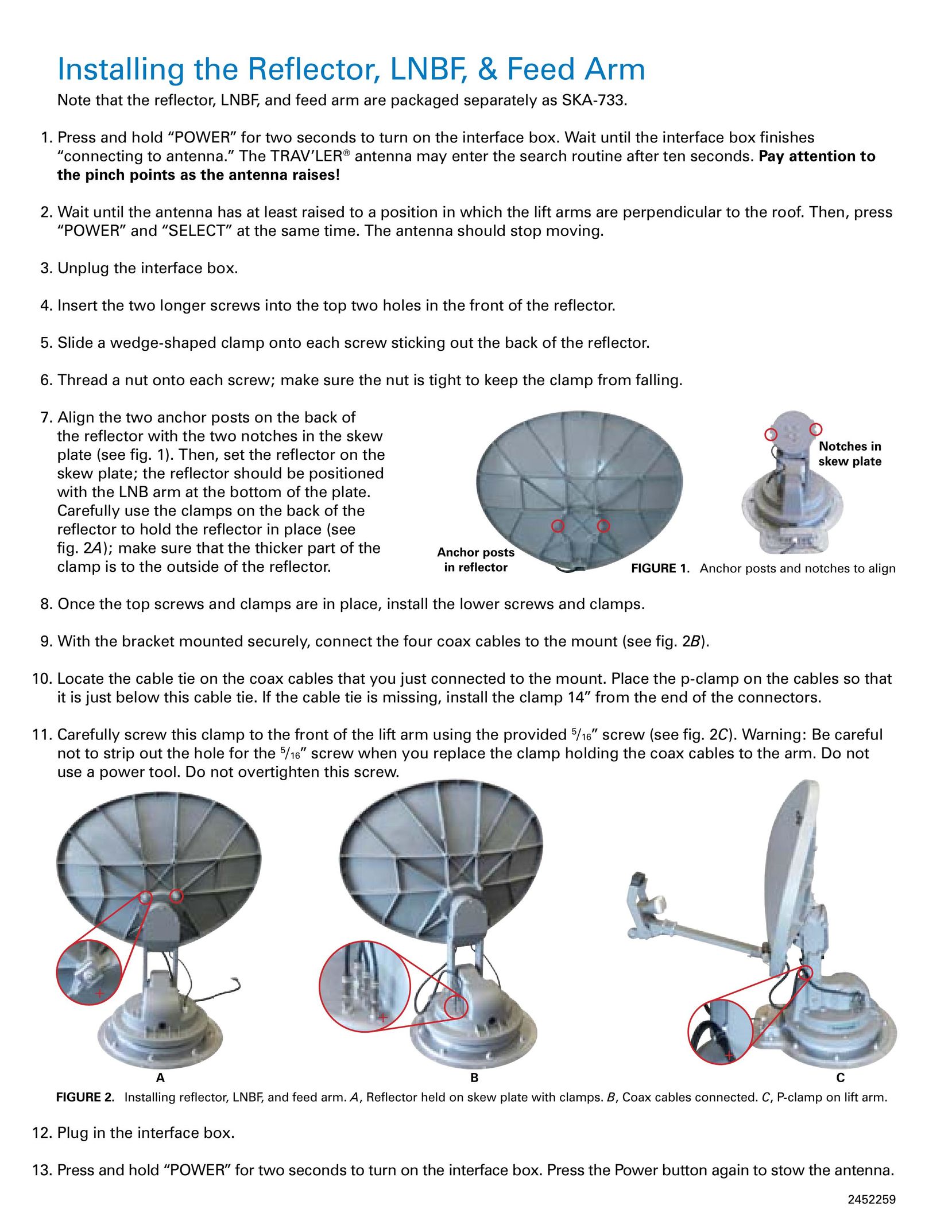 Winegard SKA-733 Car Satellite TV System User Manual