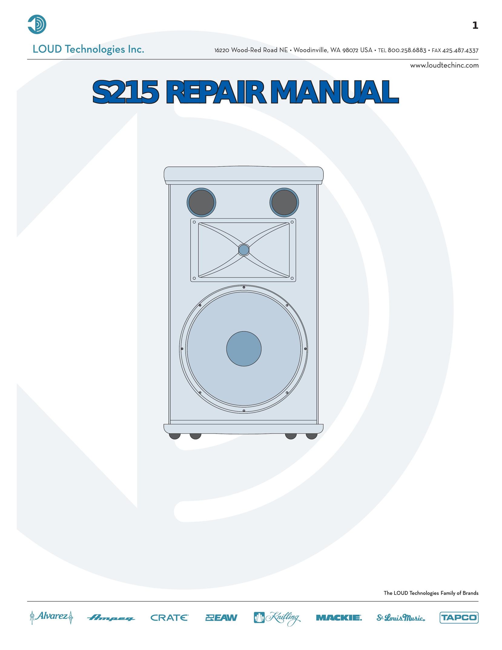 Alvarez S215 Car Speaker User Manual