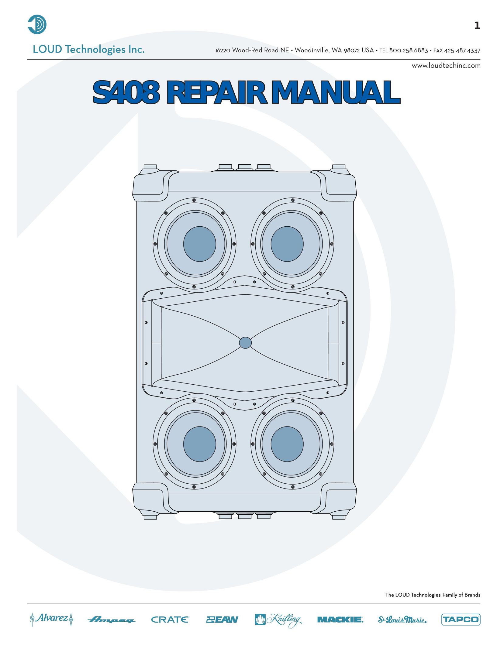 Alvarez S408 Car Speaker User Manual