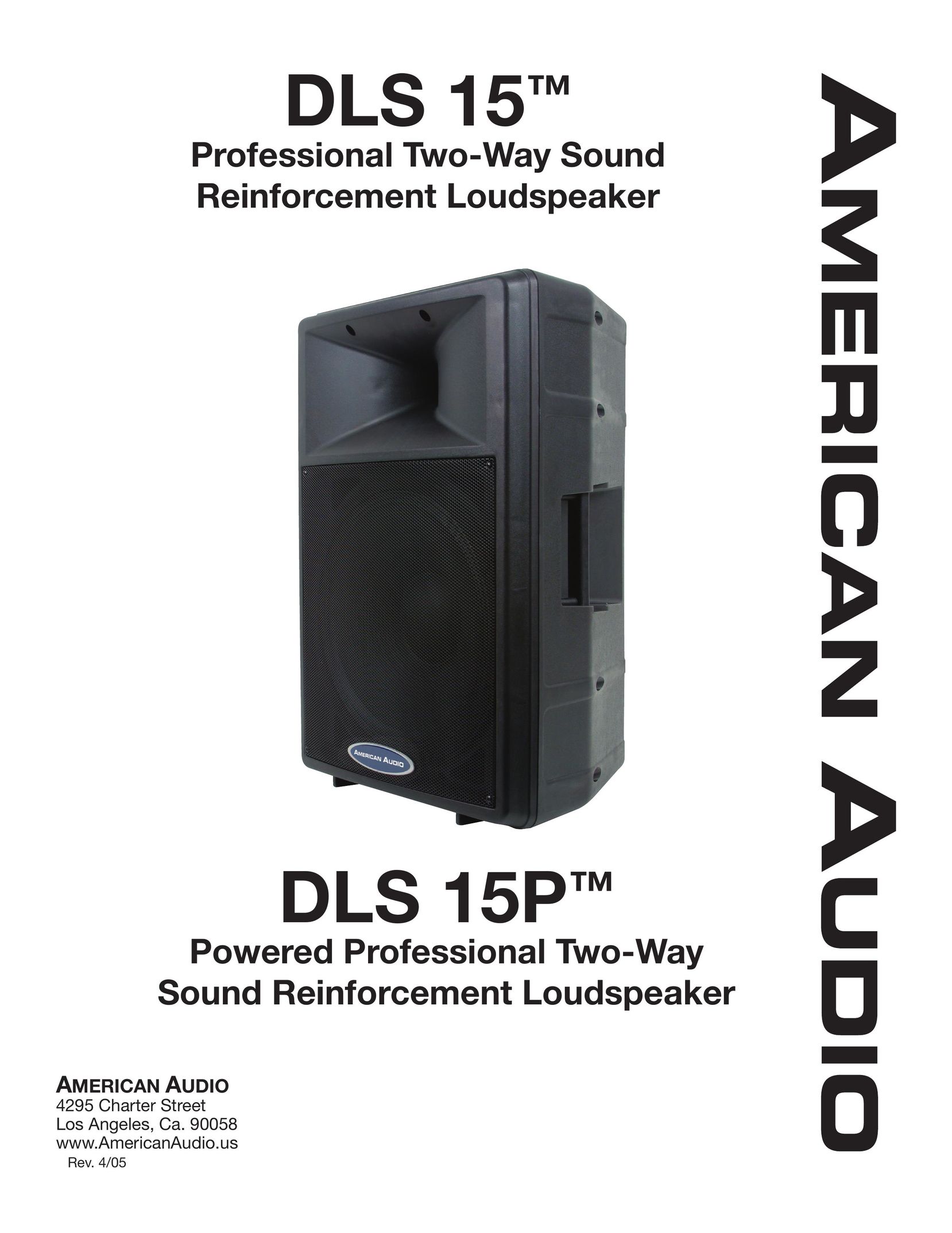 American Audio DLS 15P Car Speaker User Manual