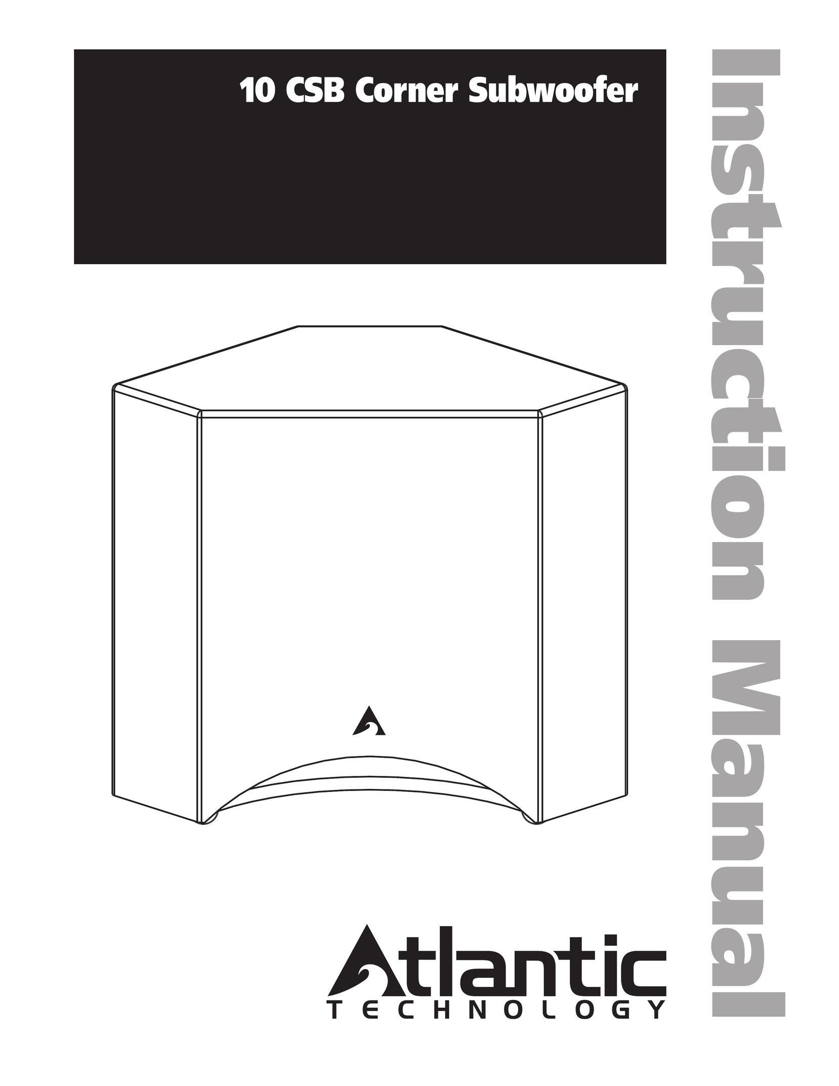 Atlantic Technology 10 CSB Car Speaker User Manual