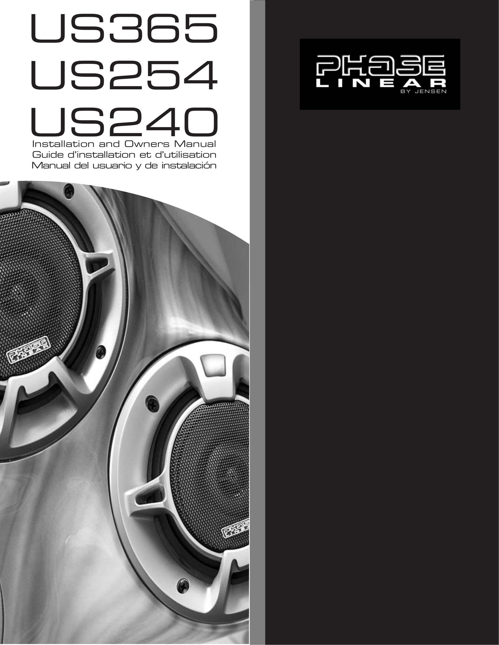 Audiovox US240 Car Speaker User Manual
