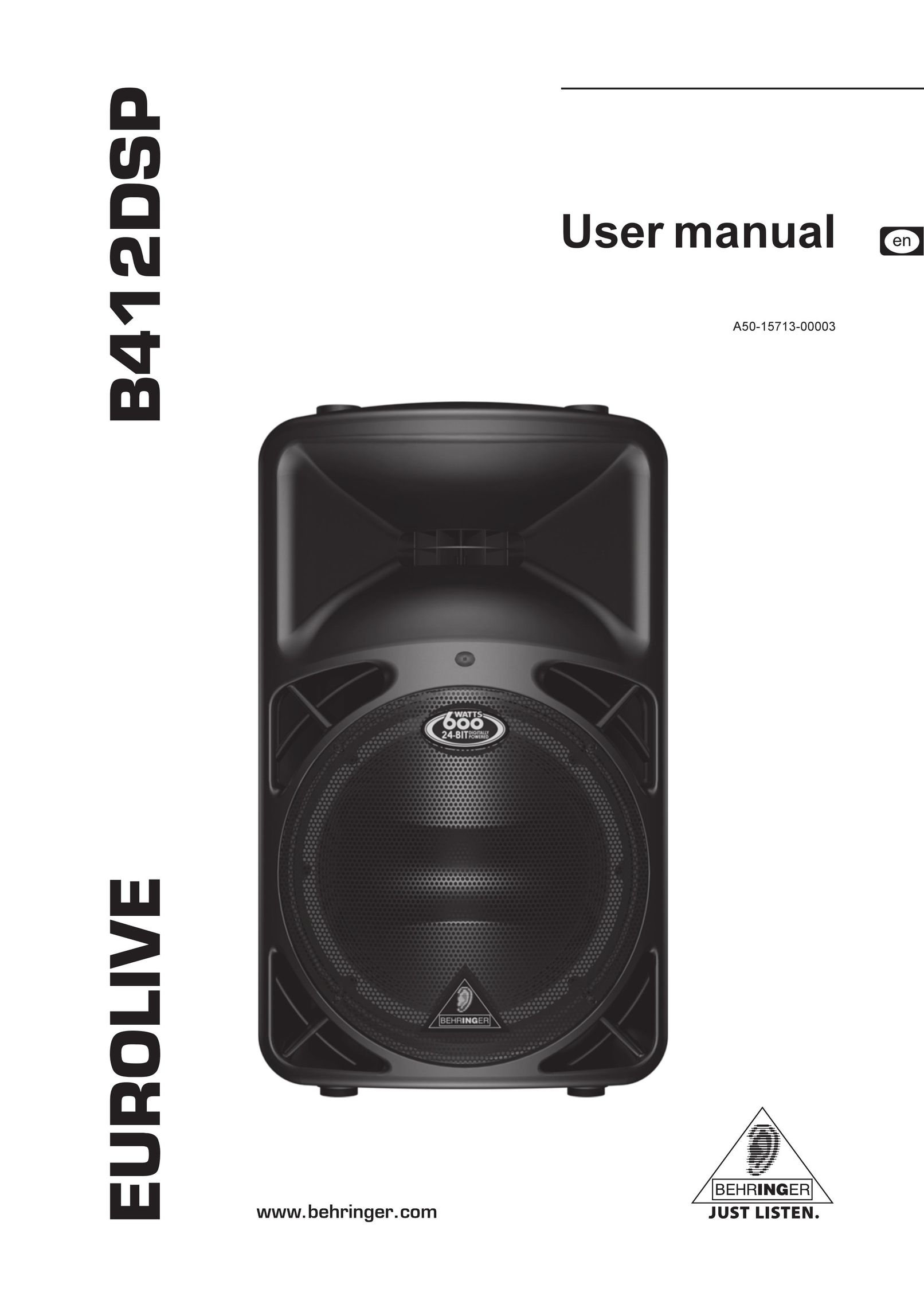 Behringer B412DSP Car Speaker User Manual
