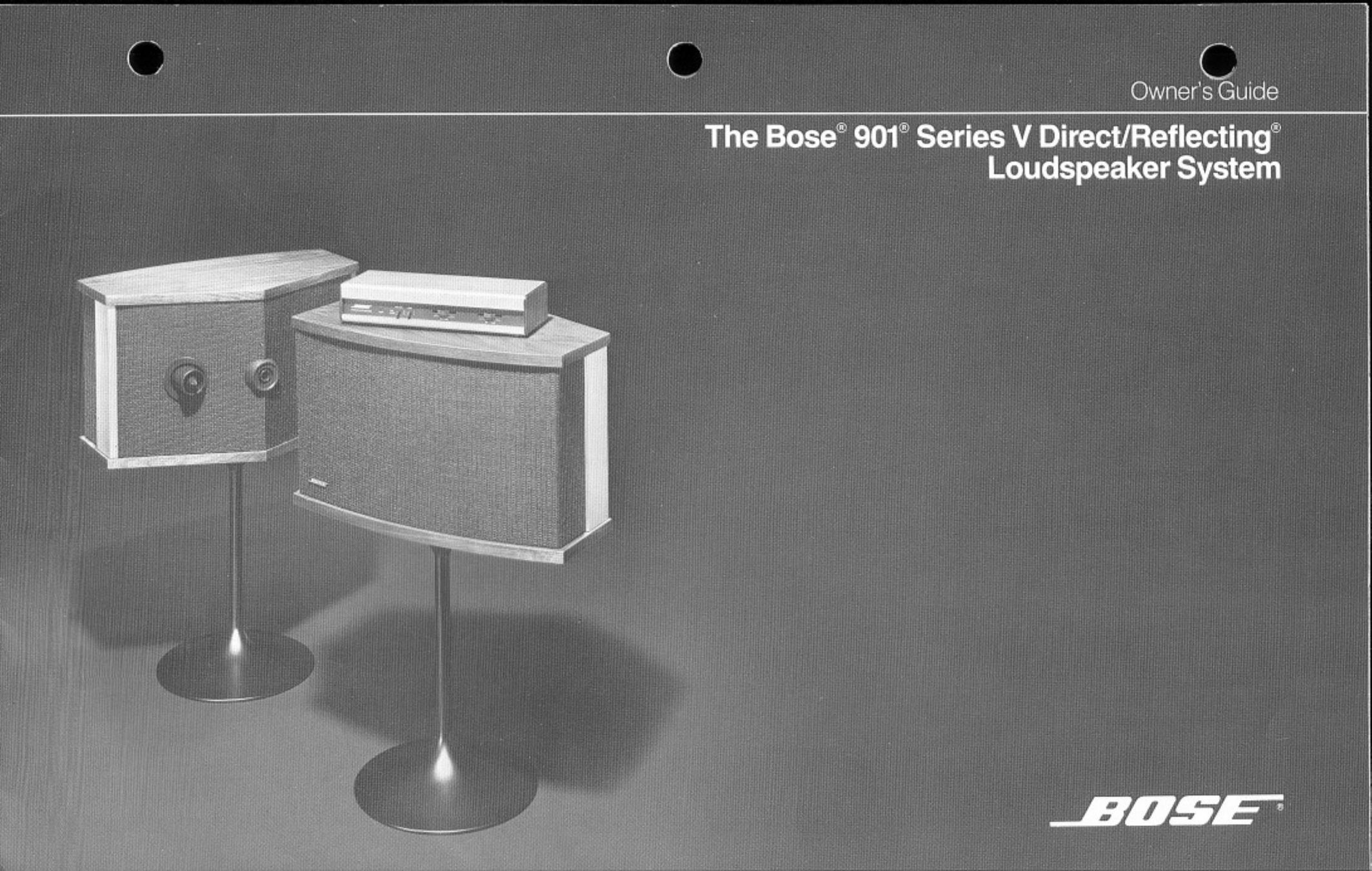 Bose 901 Car Speaker User Manual