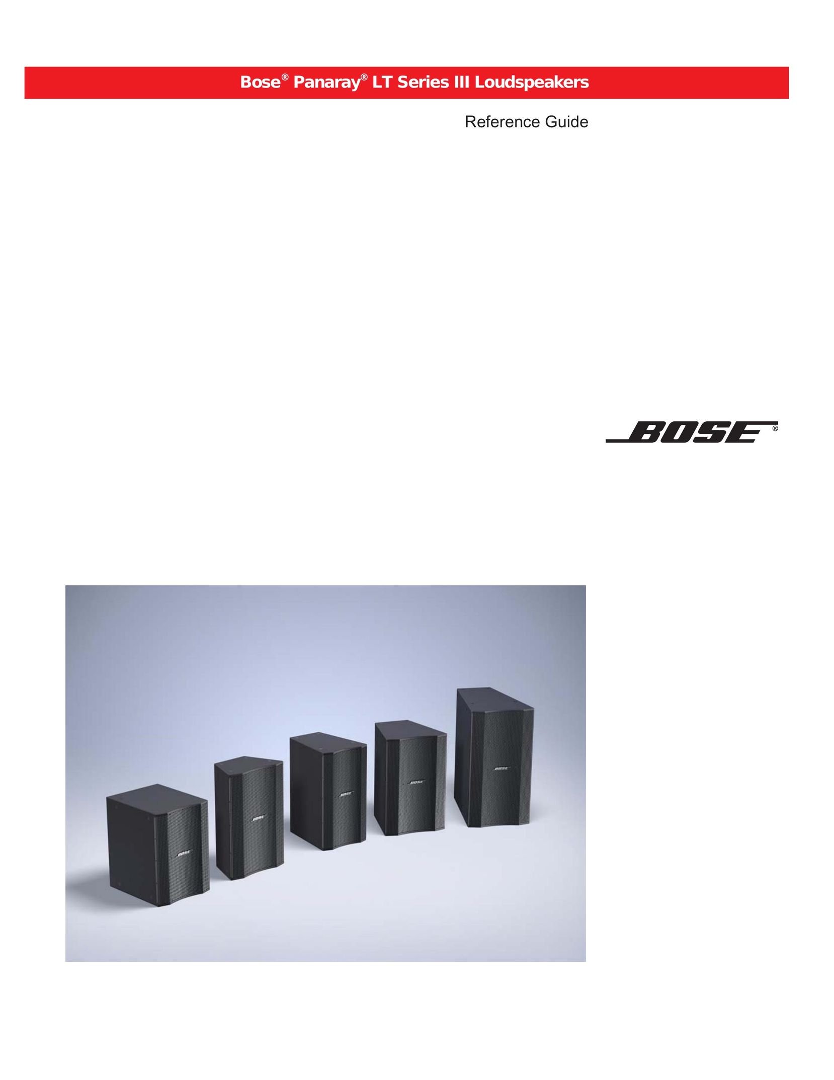 Bose LT 4402 Car Speaker User Manual