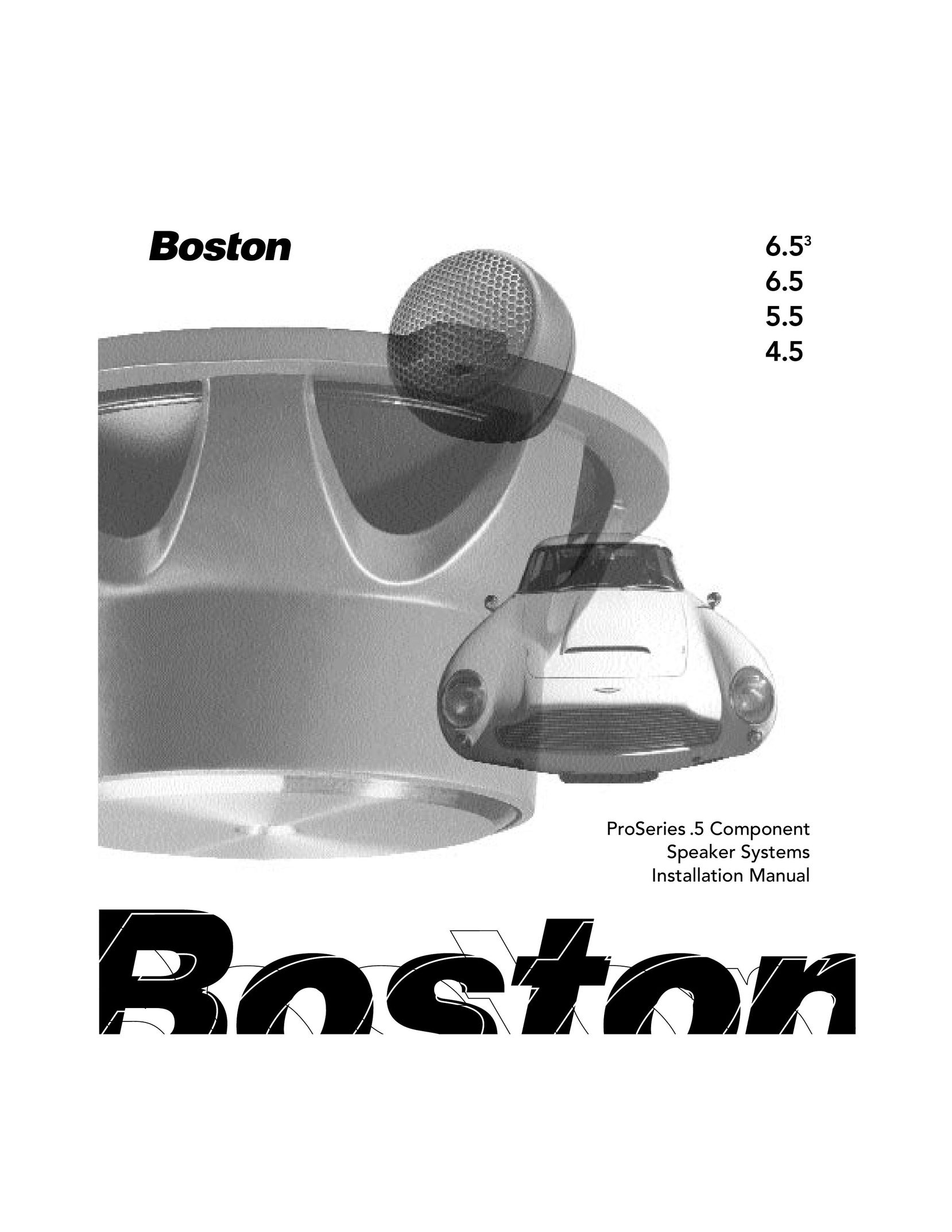 Boston Acoustics 4.5 Car Speaker User Manual
