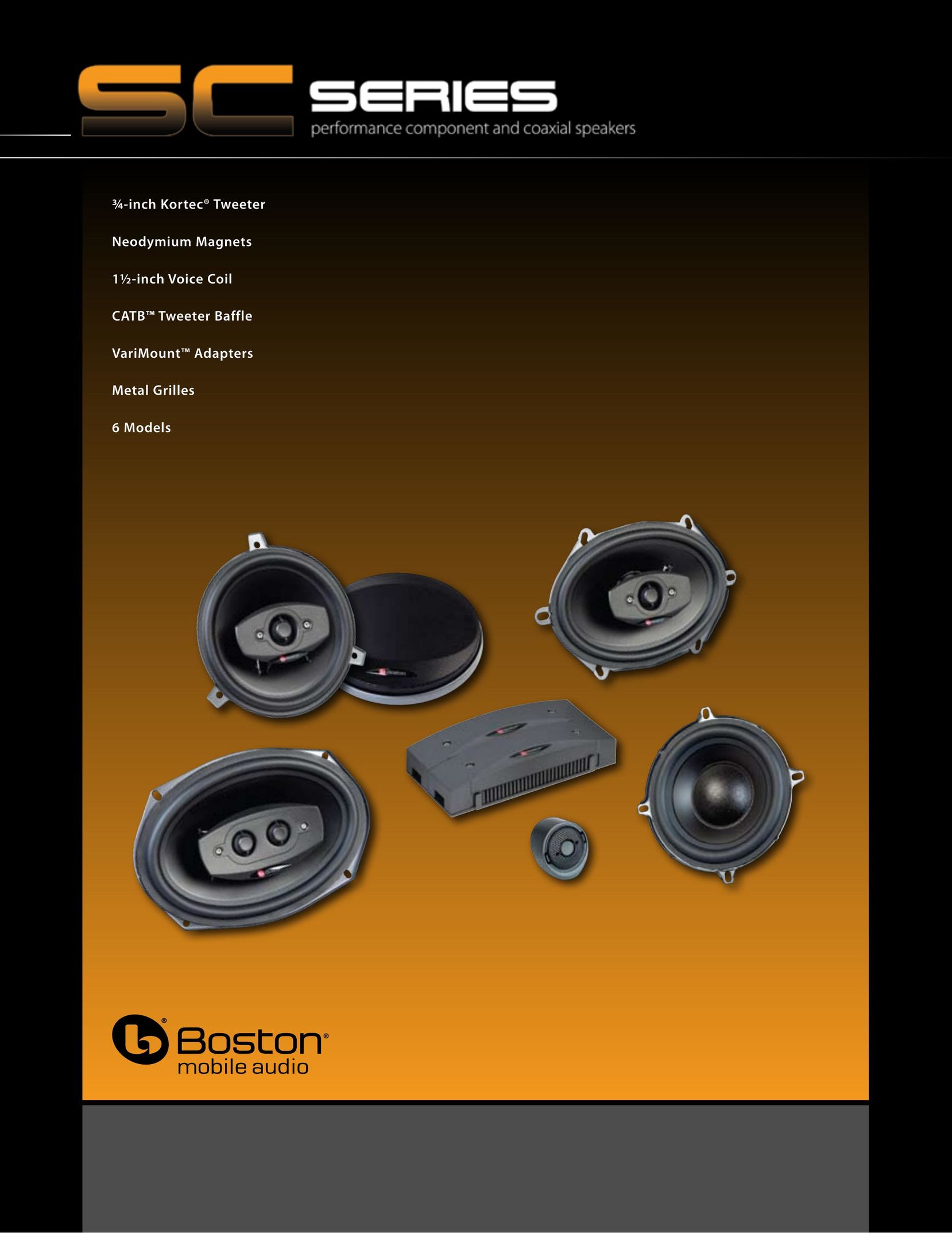 Boston Acoustics SC50 Car Speaker User Manual