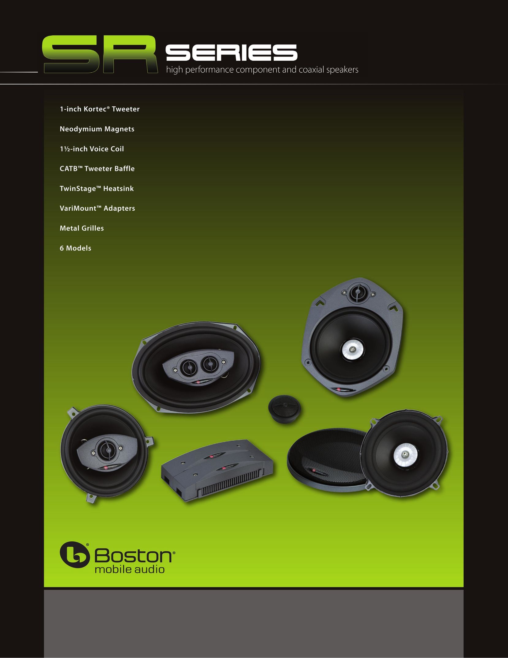 Boston Acoustics SR50 Car Speaker User Manual