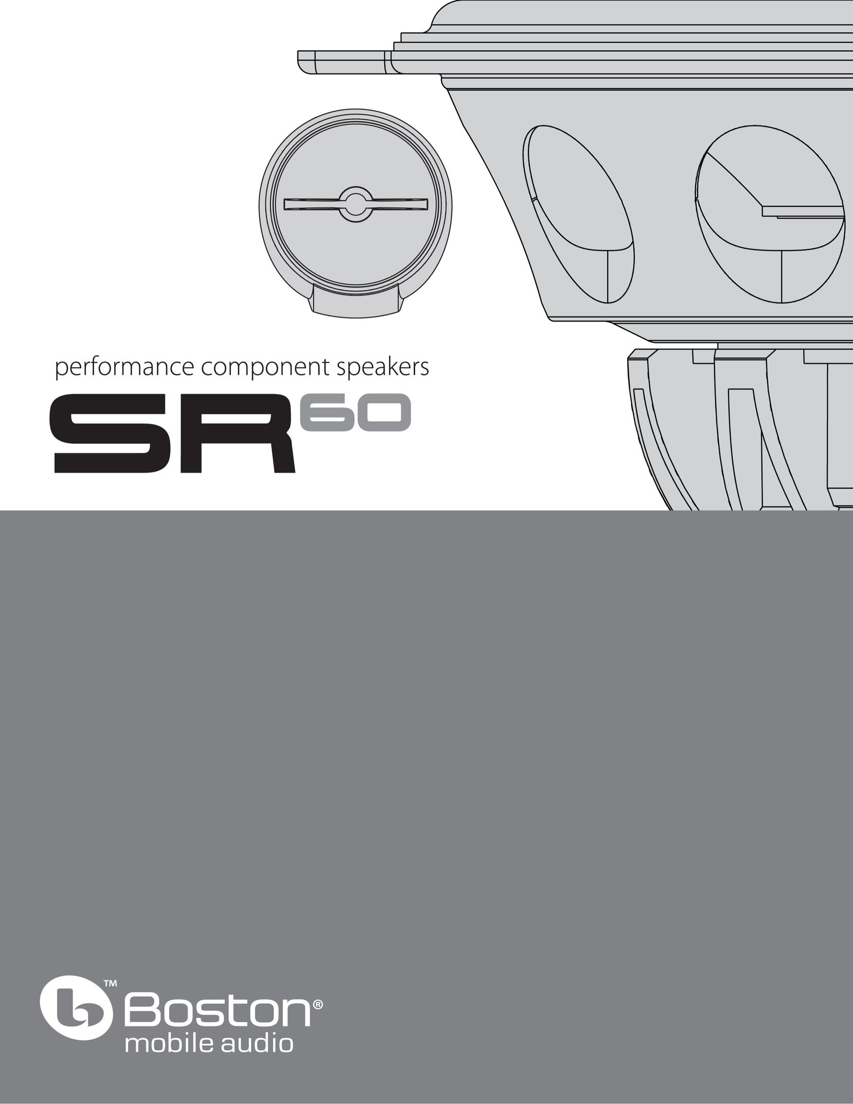 Boston Acoustics SR60 Car Speaker User Manual